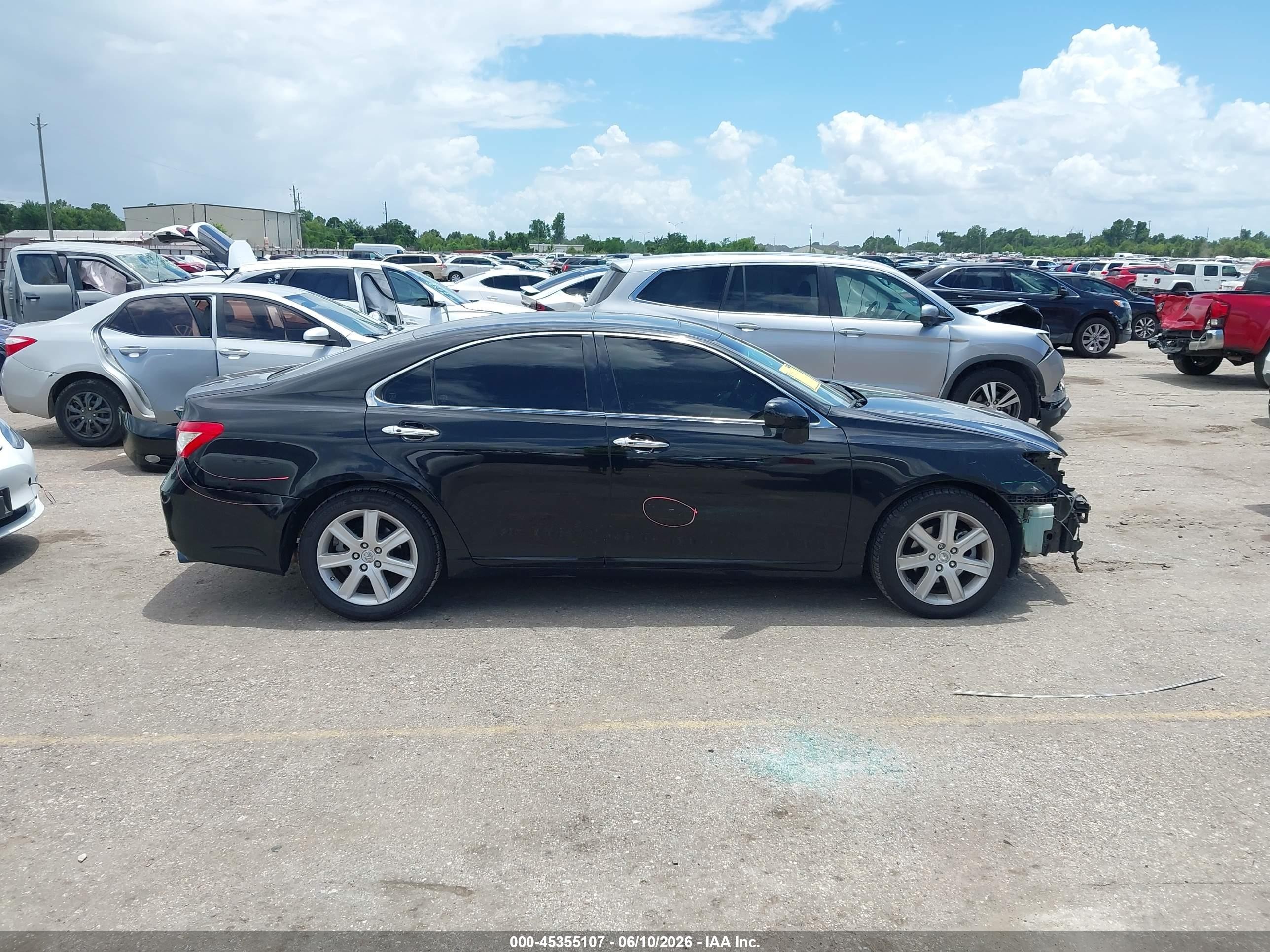 2009 Lexus Es 350   Black vin: JTHBJ46G092309145