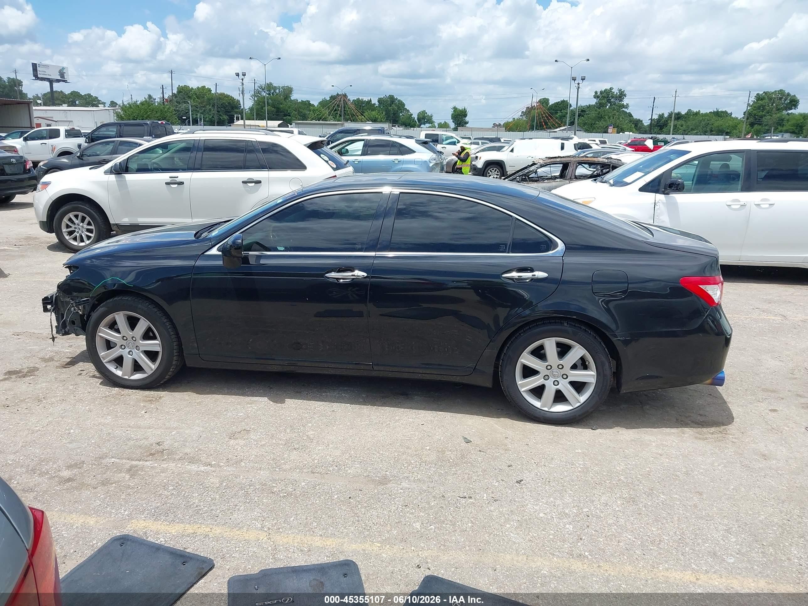 2009 Lexus Es 350   Black vin: JTHBJ46G092309145