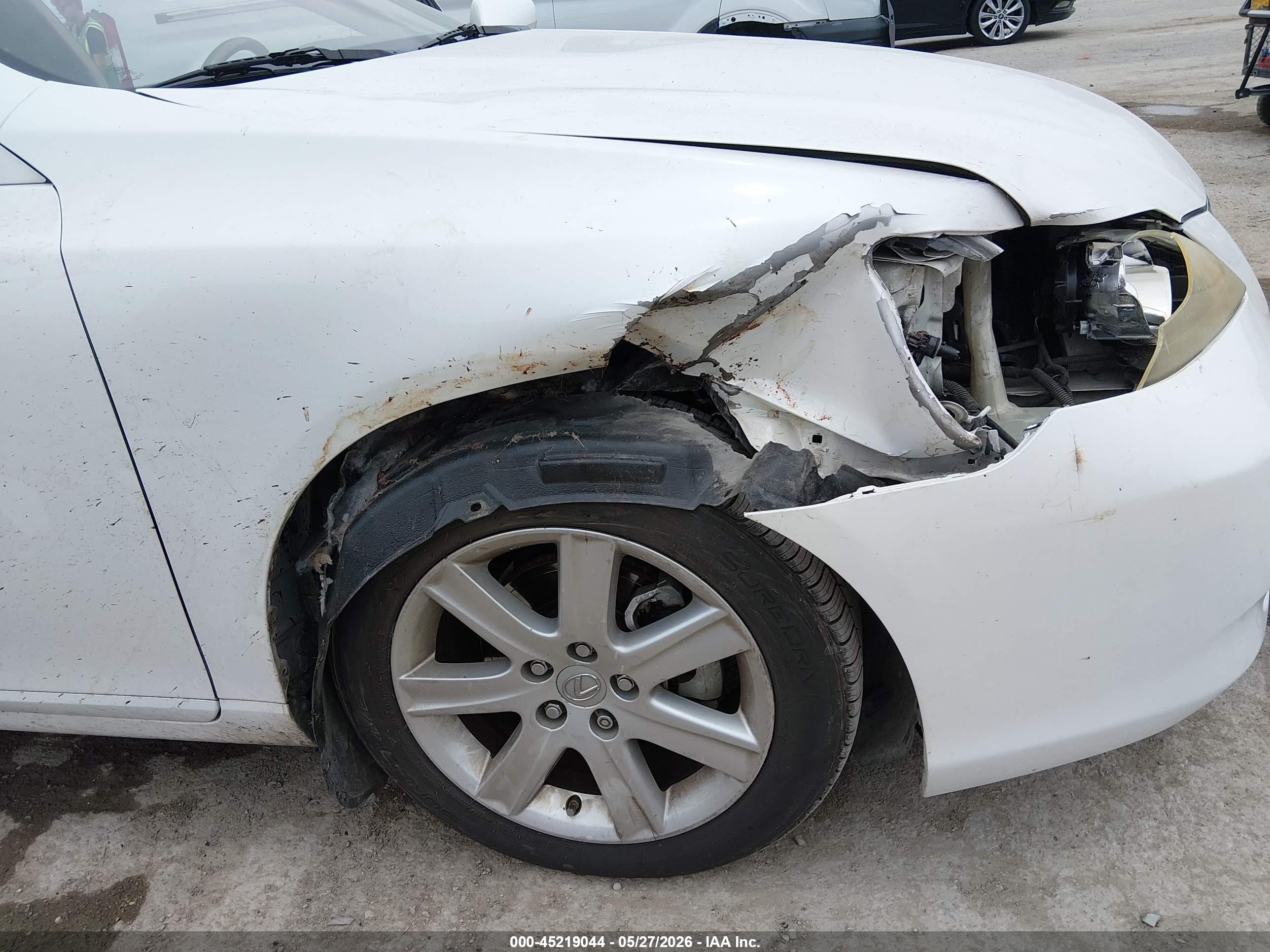 2009 Lexus Es 350 White vin: JTHBJ46G092317598