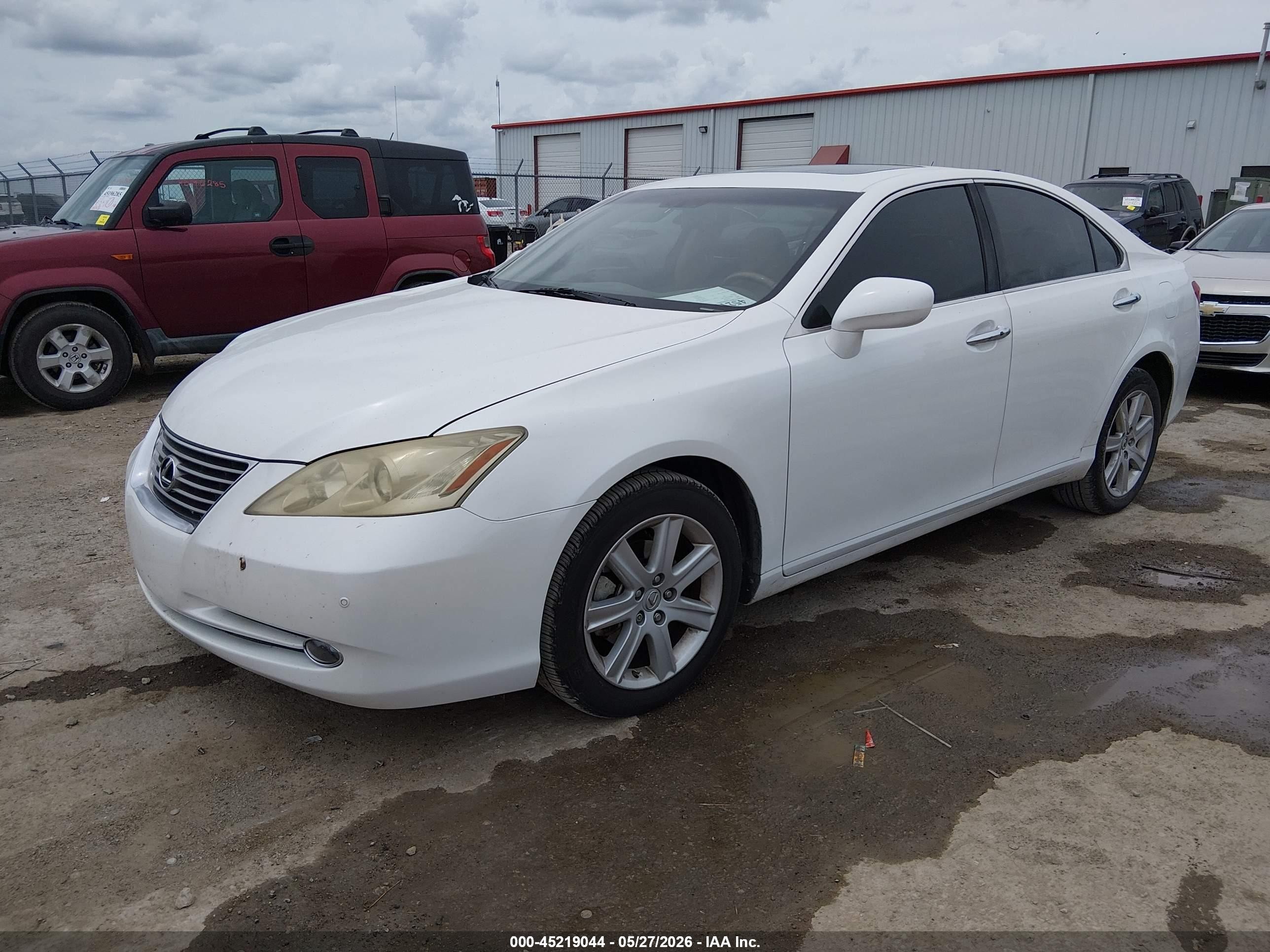 2009 Lexus Es 350 White vin: JTHBJ46G092317598