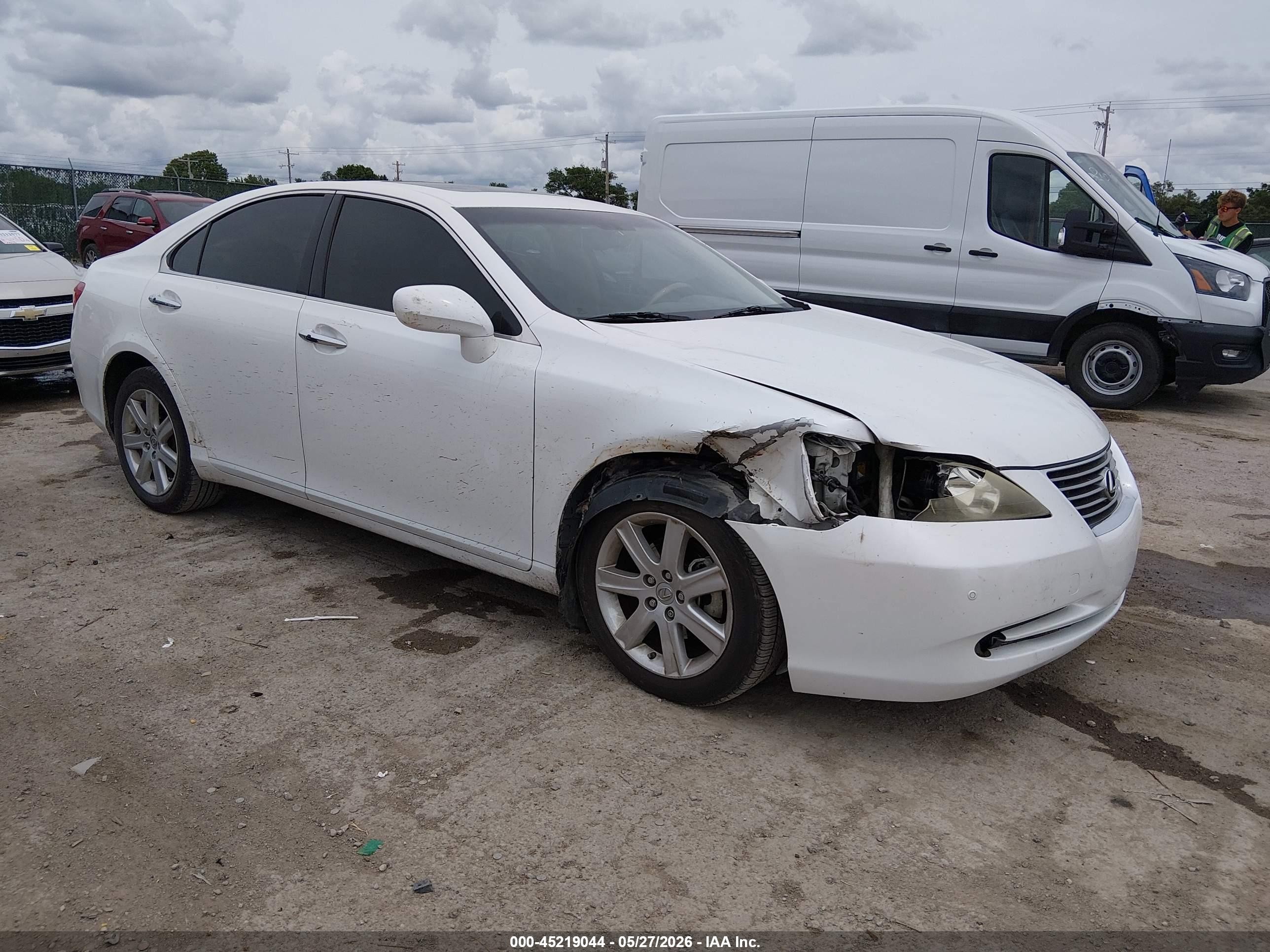 2009 Lexus Es 350   White vin: JTHBJ46G092317598