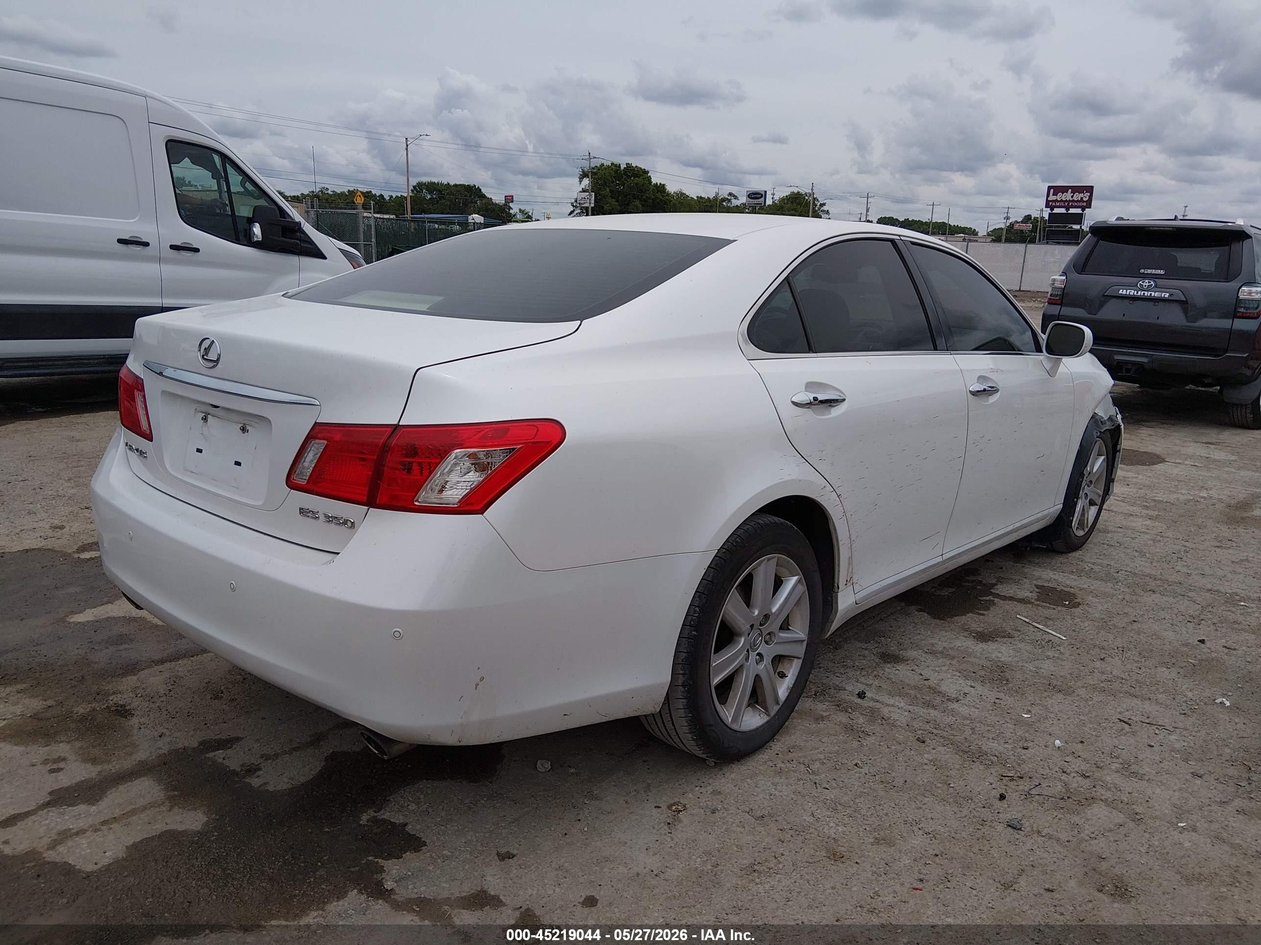2009 Lexus Es 350 White vin: JTHBJ46G092317598