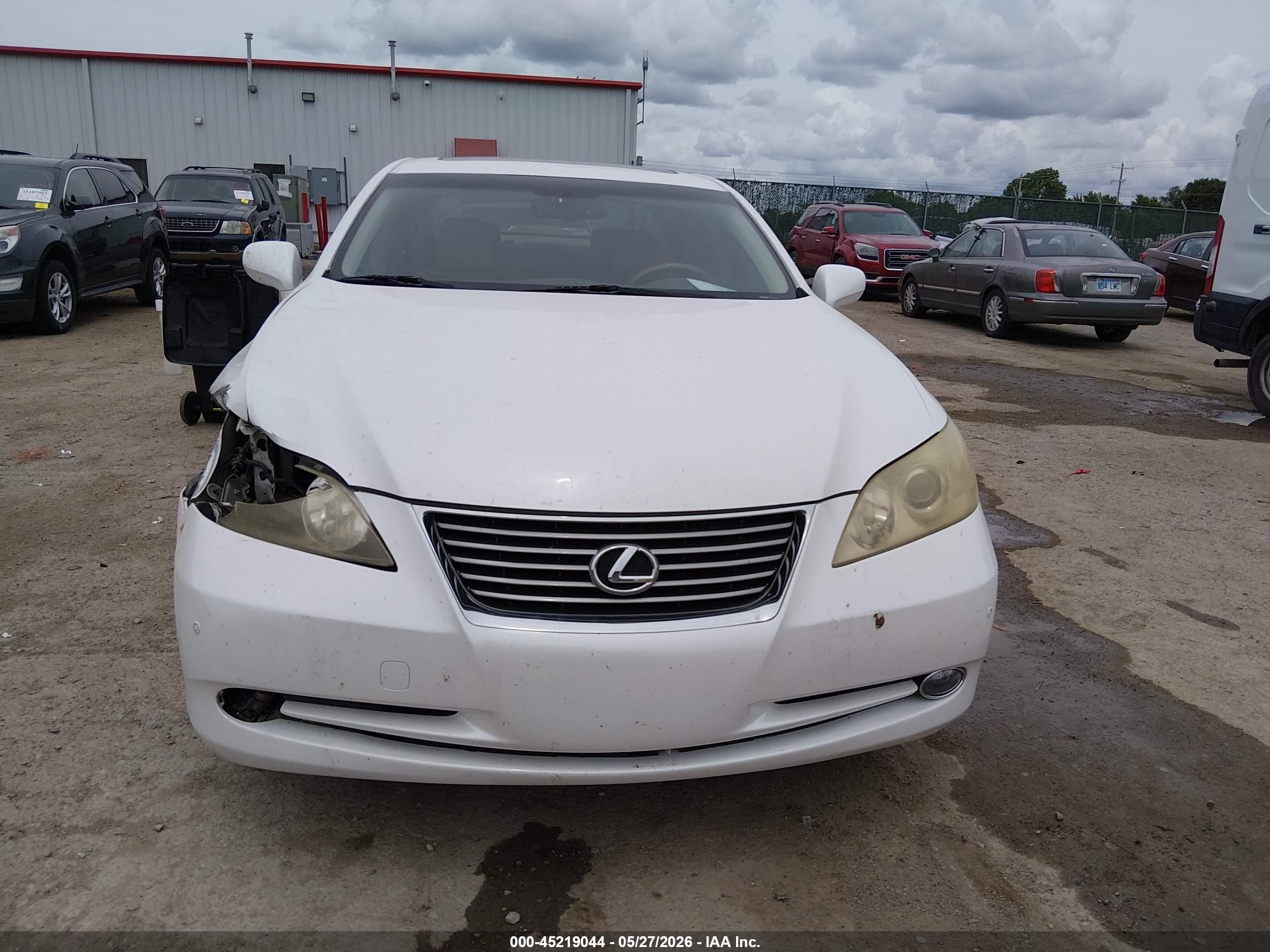 2009 Lexus Es 350 White vin: JTHBJ46G092317598