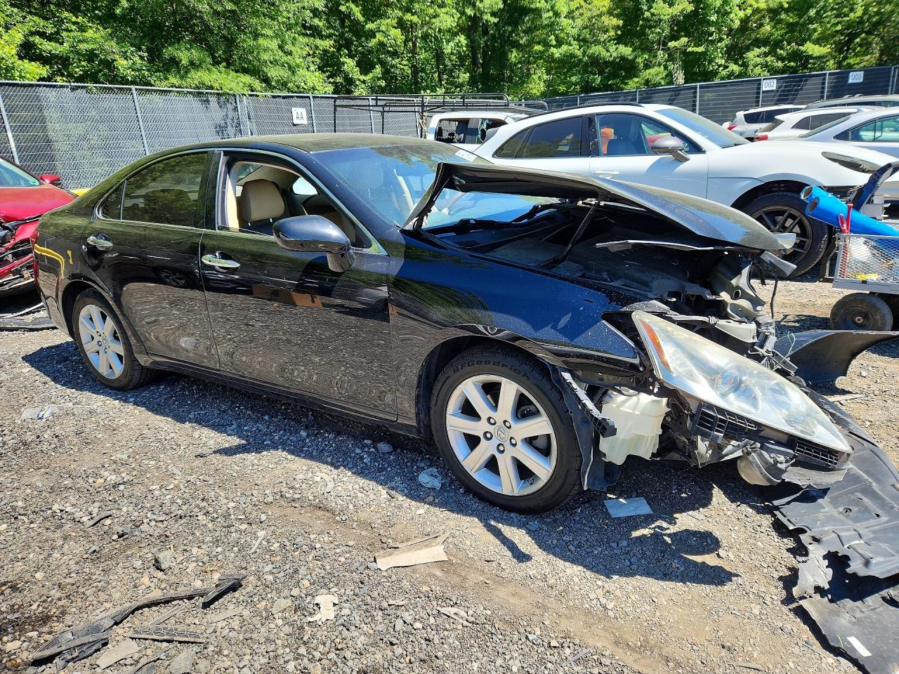 2009 Lexus Es 350 Черный vin: JTHBJ46G092322946