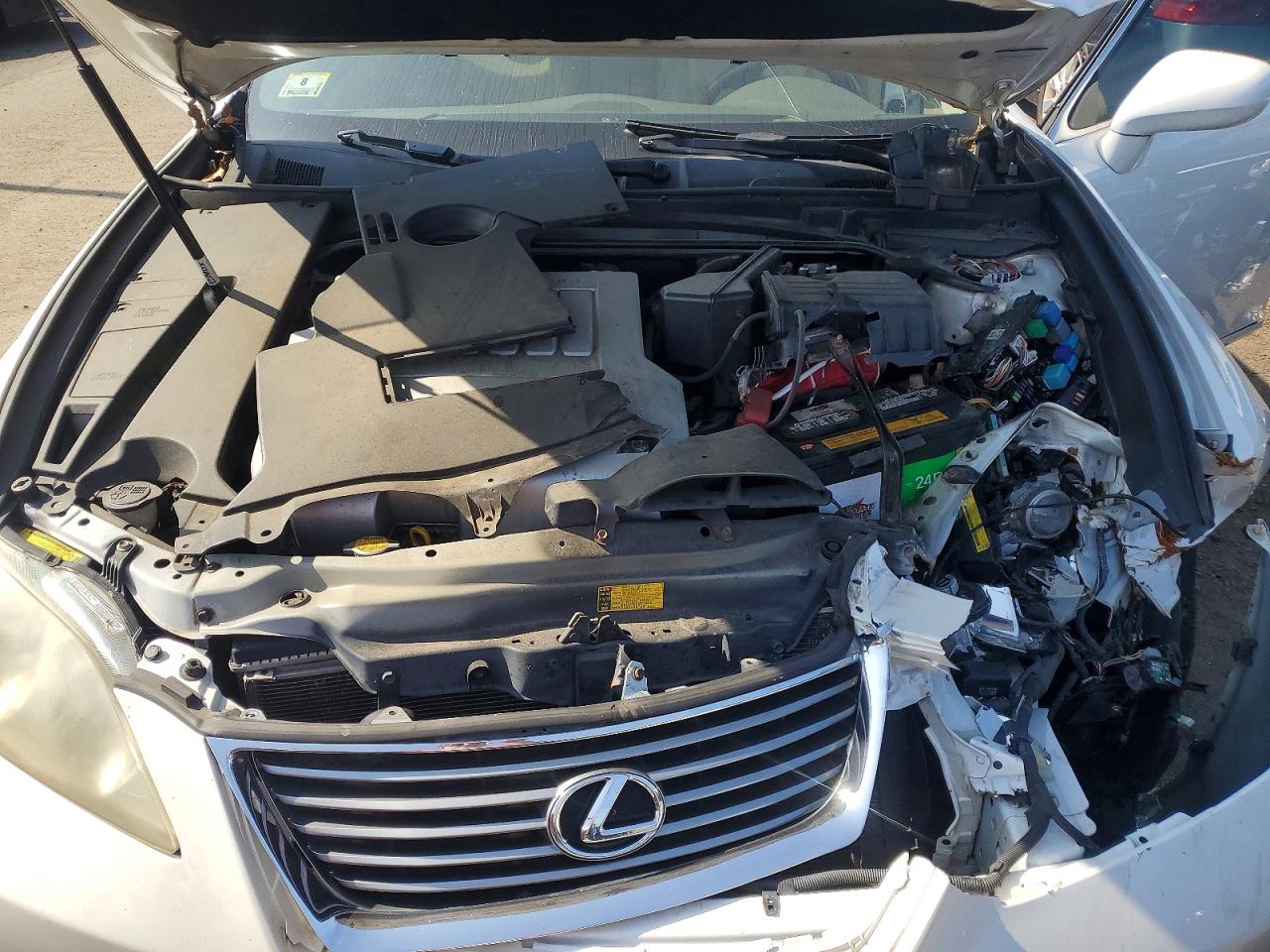 2009 Lexus Es 350 White vin: JTHBJ46G092332845