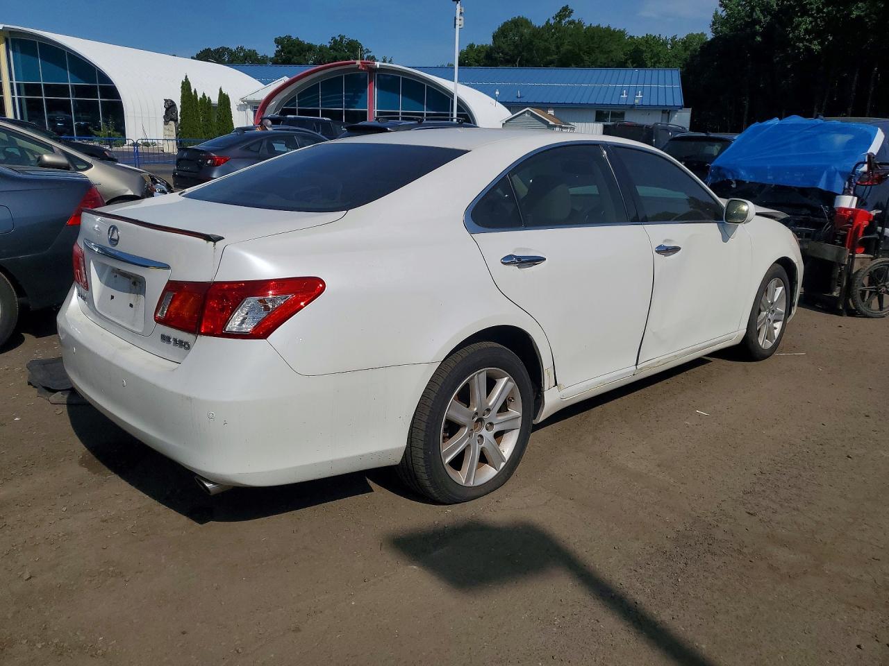 2009 Lexus Es 350 White vin: JTHBJ46G092332845