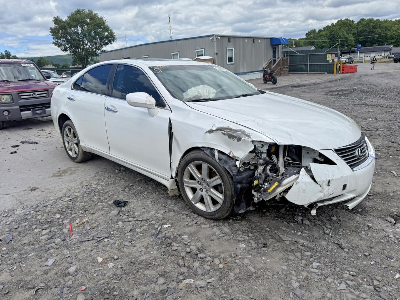 2009 Lexus Es 350 Белый vin: JTHBJ46G092339164