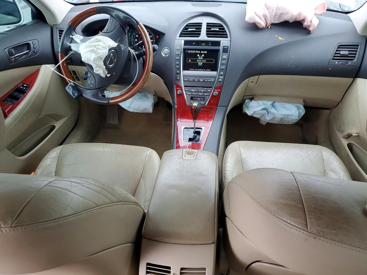 2009 Lexus Es 350 Белый vin: JTHBJ46G092339164