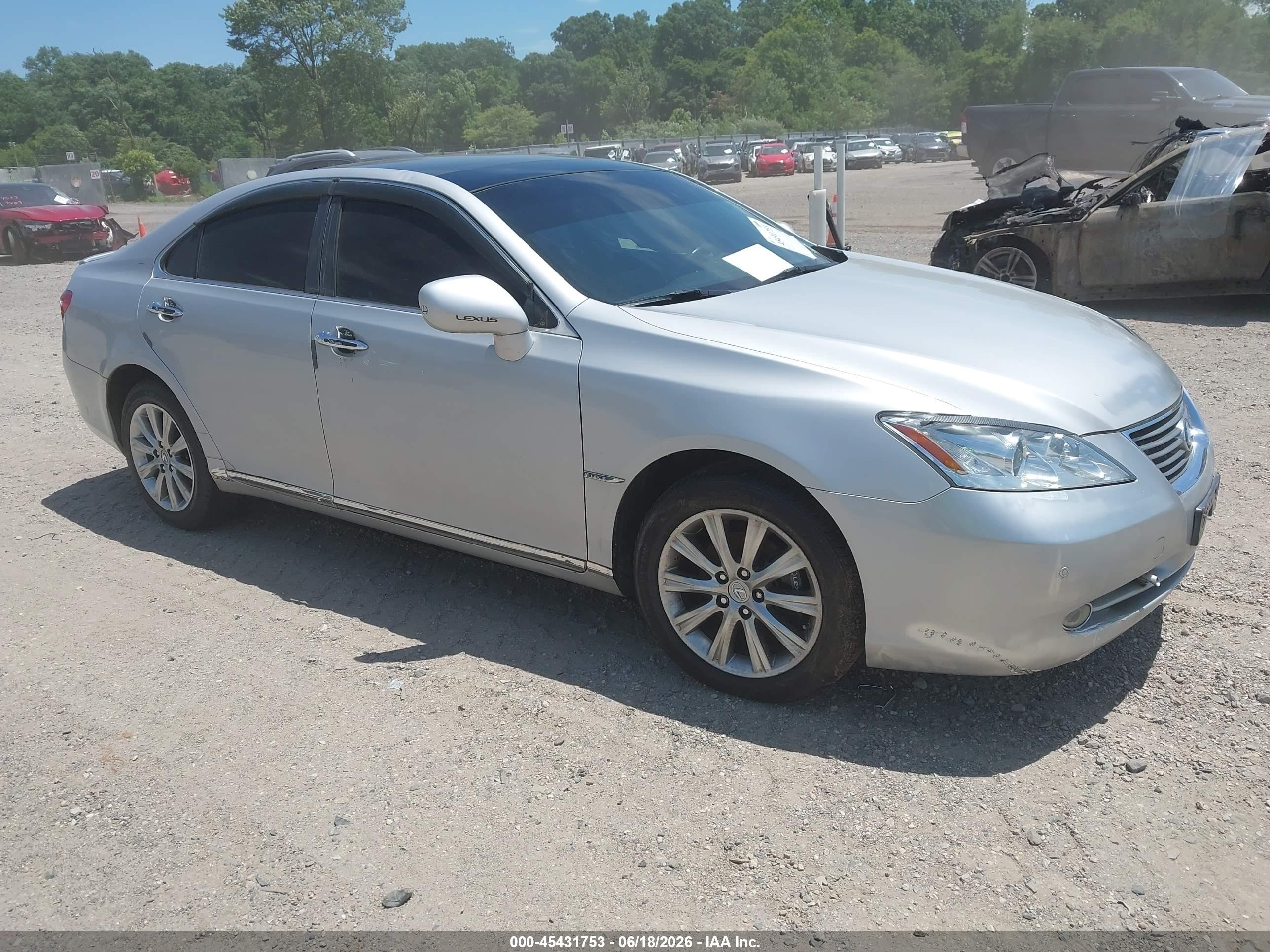 2007 Lexus Es 350 Silver vin: JTHBJ46G172001687