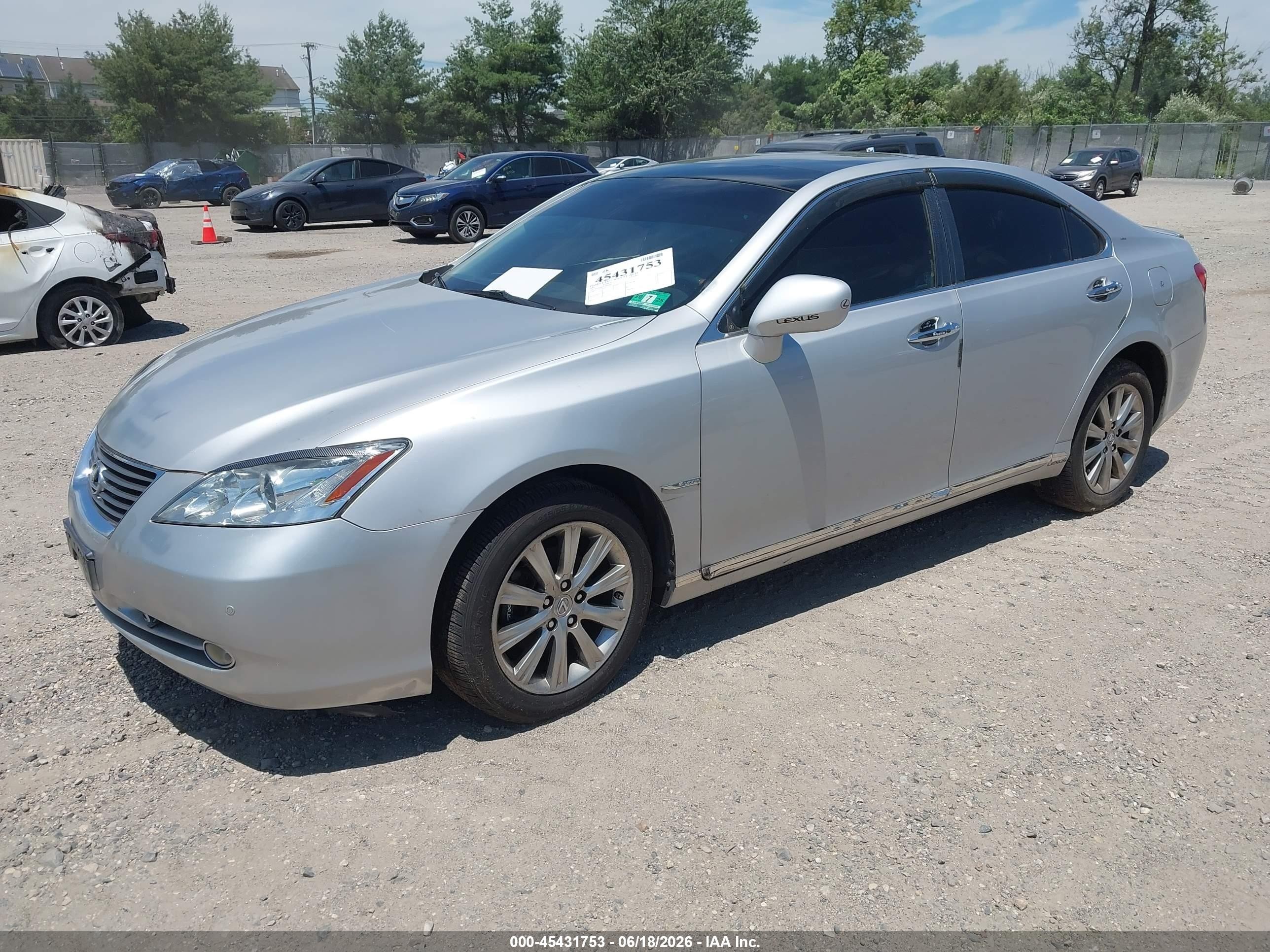 2007 Lexus Es 350 Silver vin: JTHBJ46G172001687