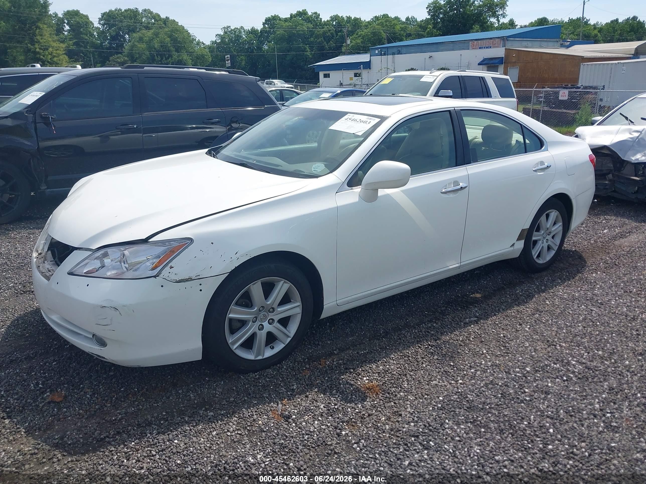 2007 Lexus Es 350   Белый vin: JTHBJ46G172001771