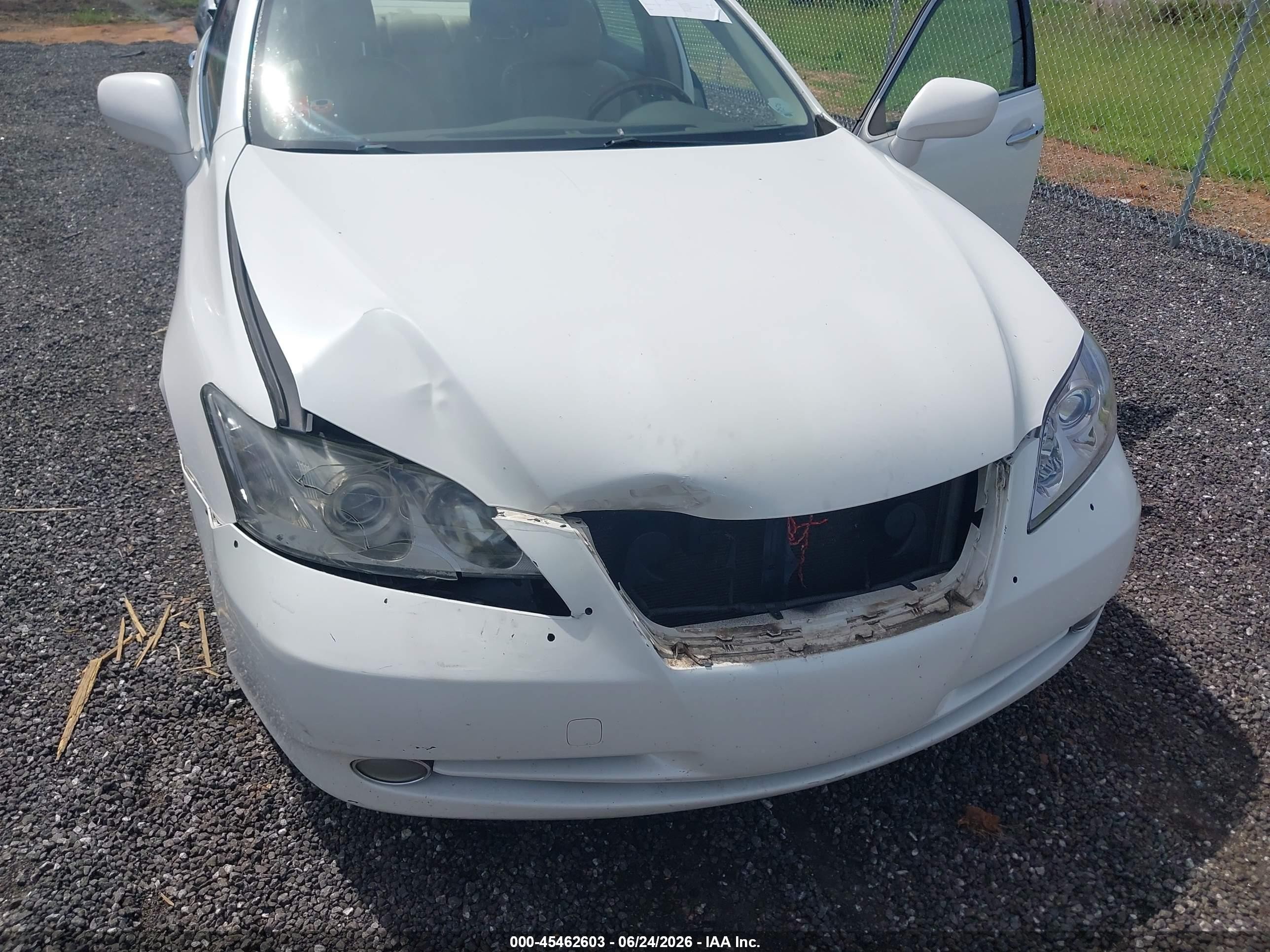 2007 Lexus Es 350   Белый vin: JTHBJ46G172001771