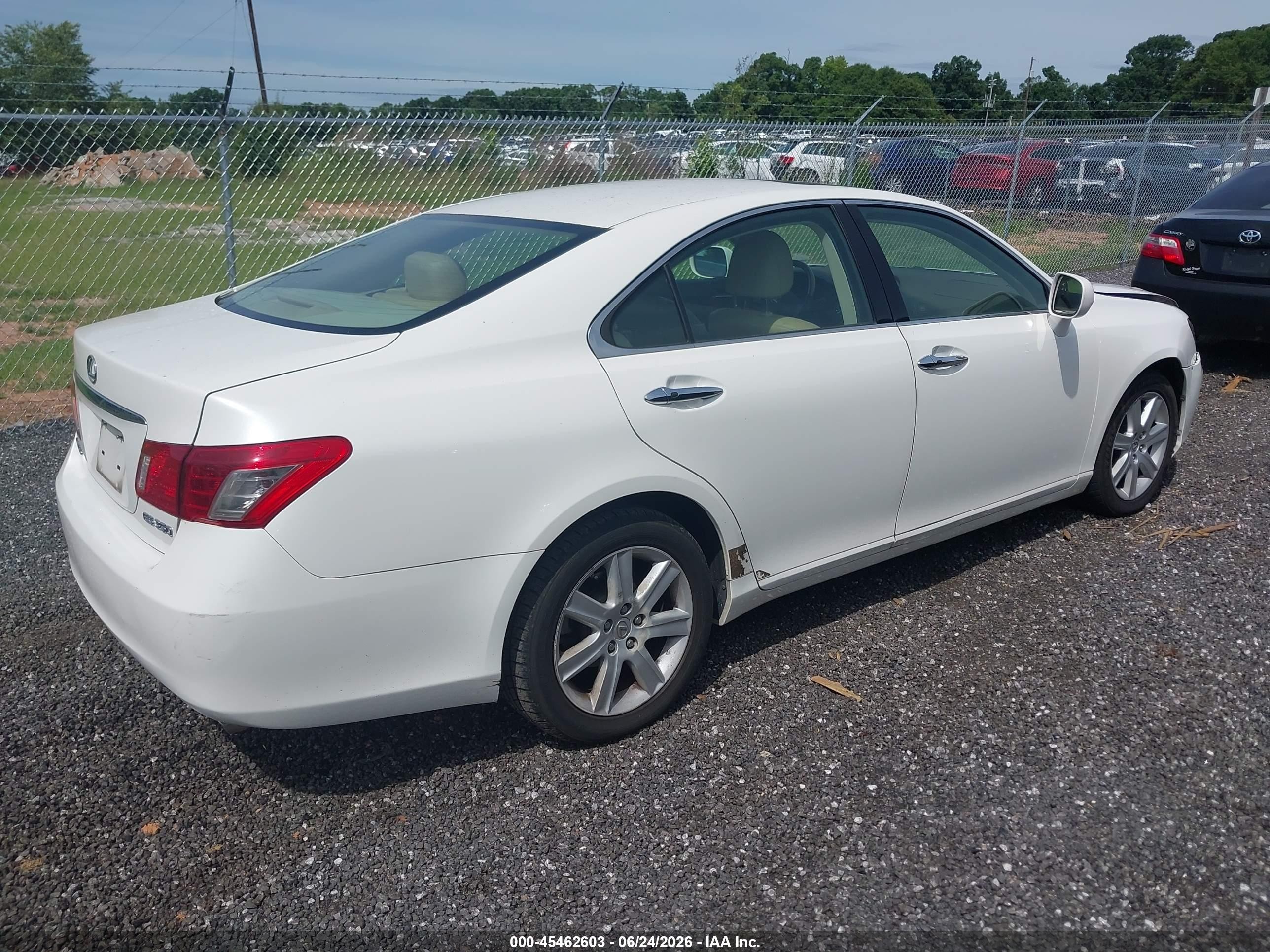 2007 Lexus Es 350   Белый vin: JTHBJ46G172001771