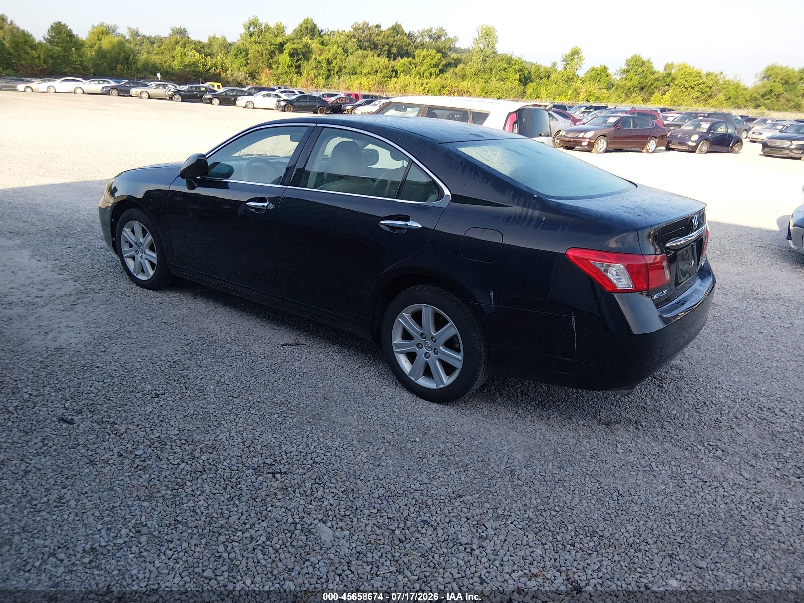 2007 Lexus Es 350   Черный vin: JTHBJ46G172006940