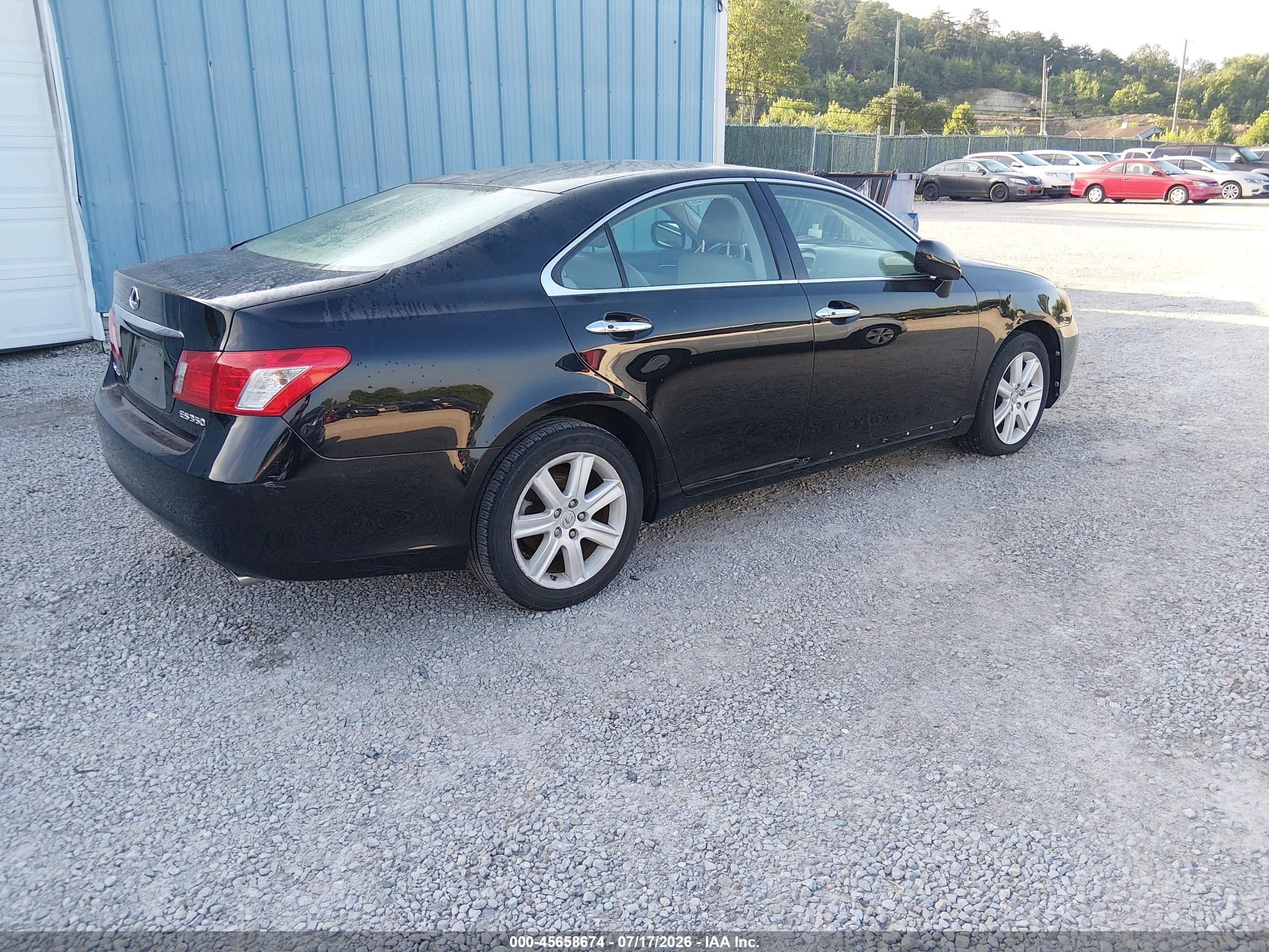 2007 Lexus Es 350   Черный vin: JTHBJ46G172006940