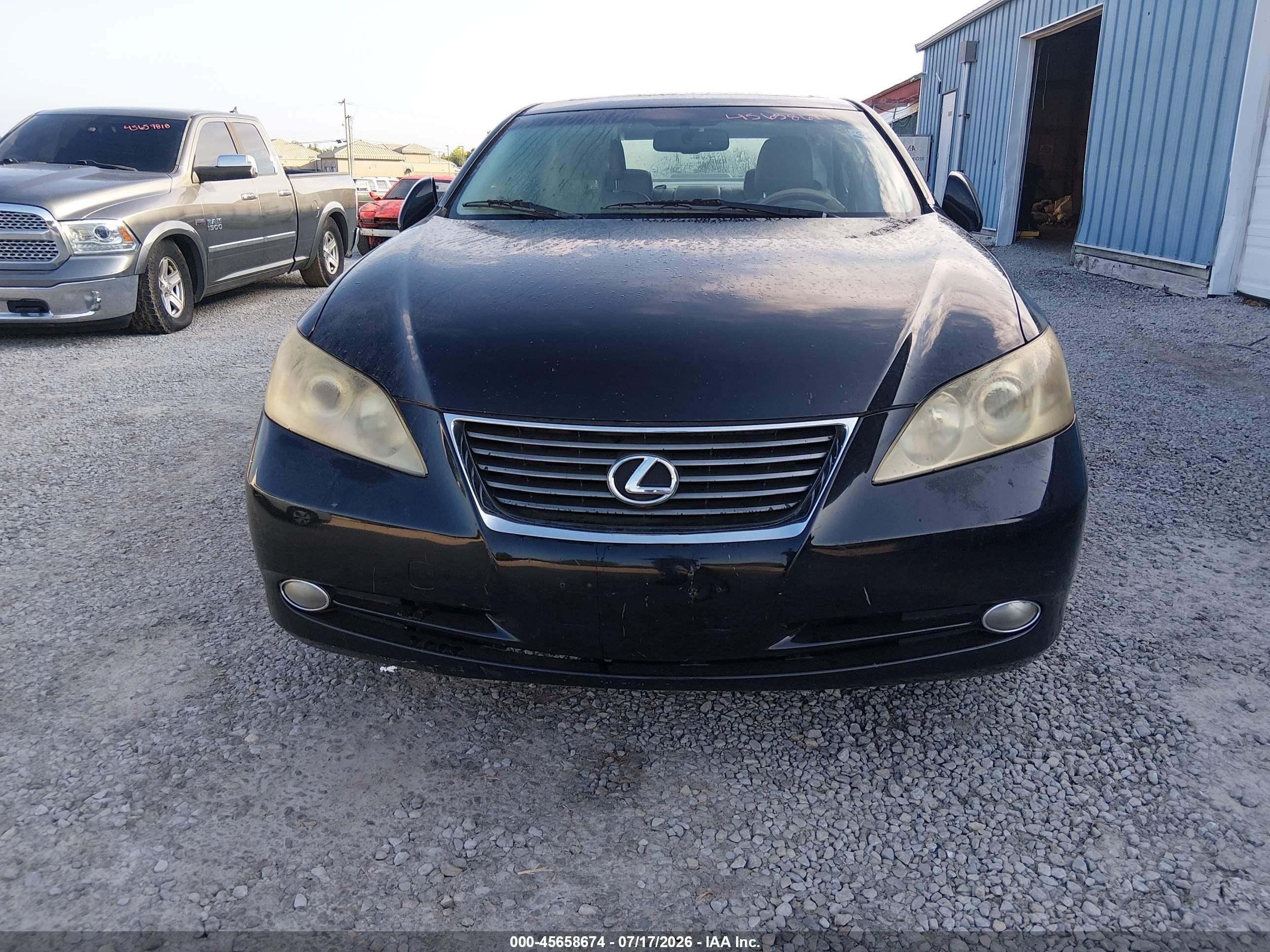 2007 Lexus Es 350   Черный vin: JTHBJ46G172006940