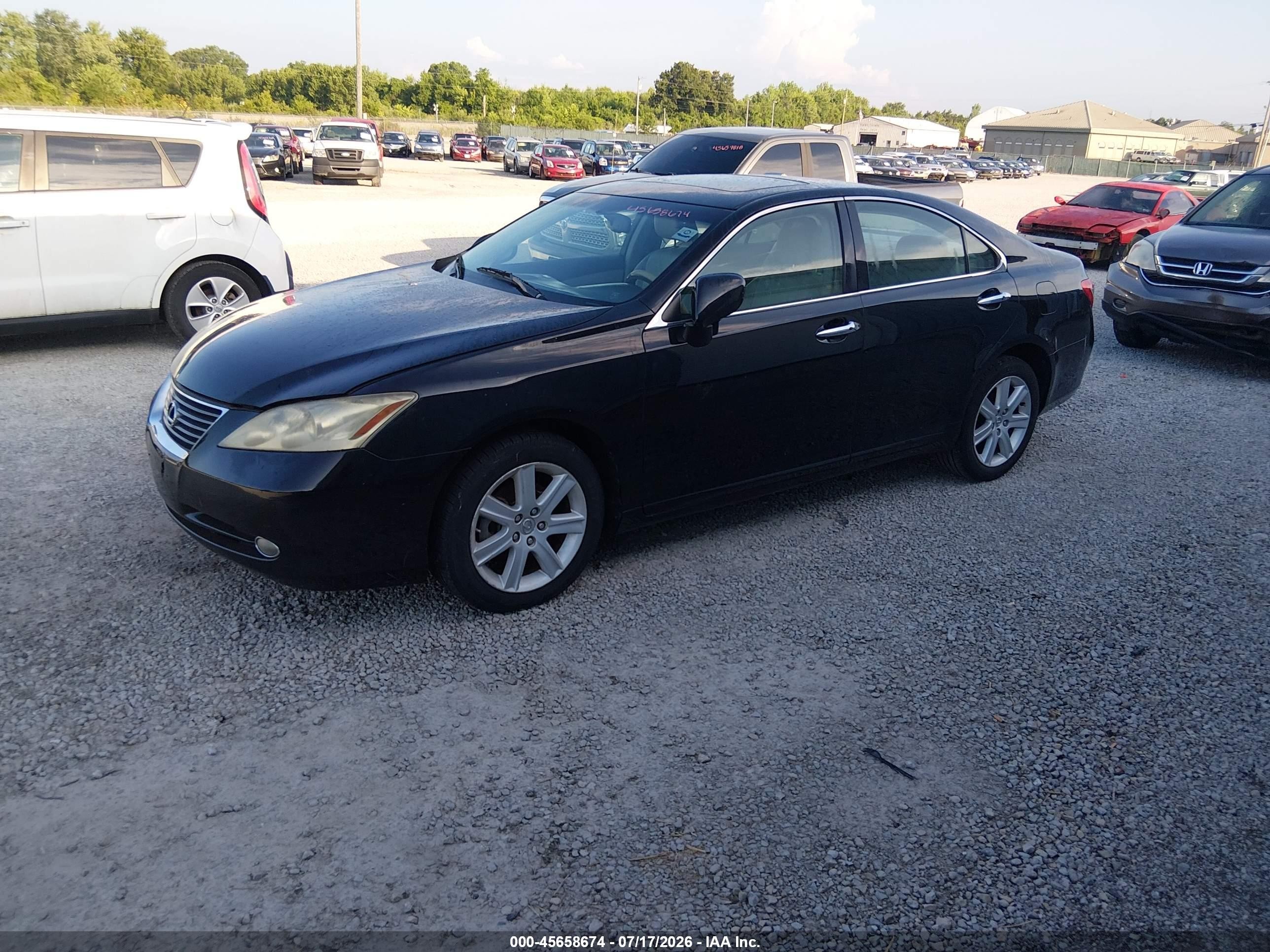 2007 Lexus Es 350   Черный vin: JTHBJ46G172006940