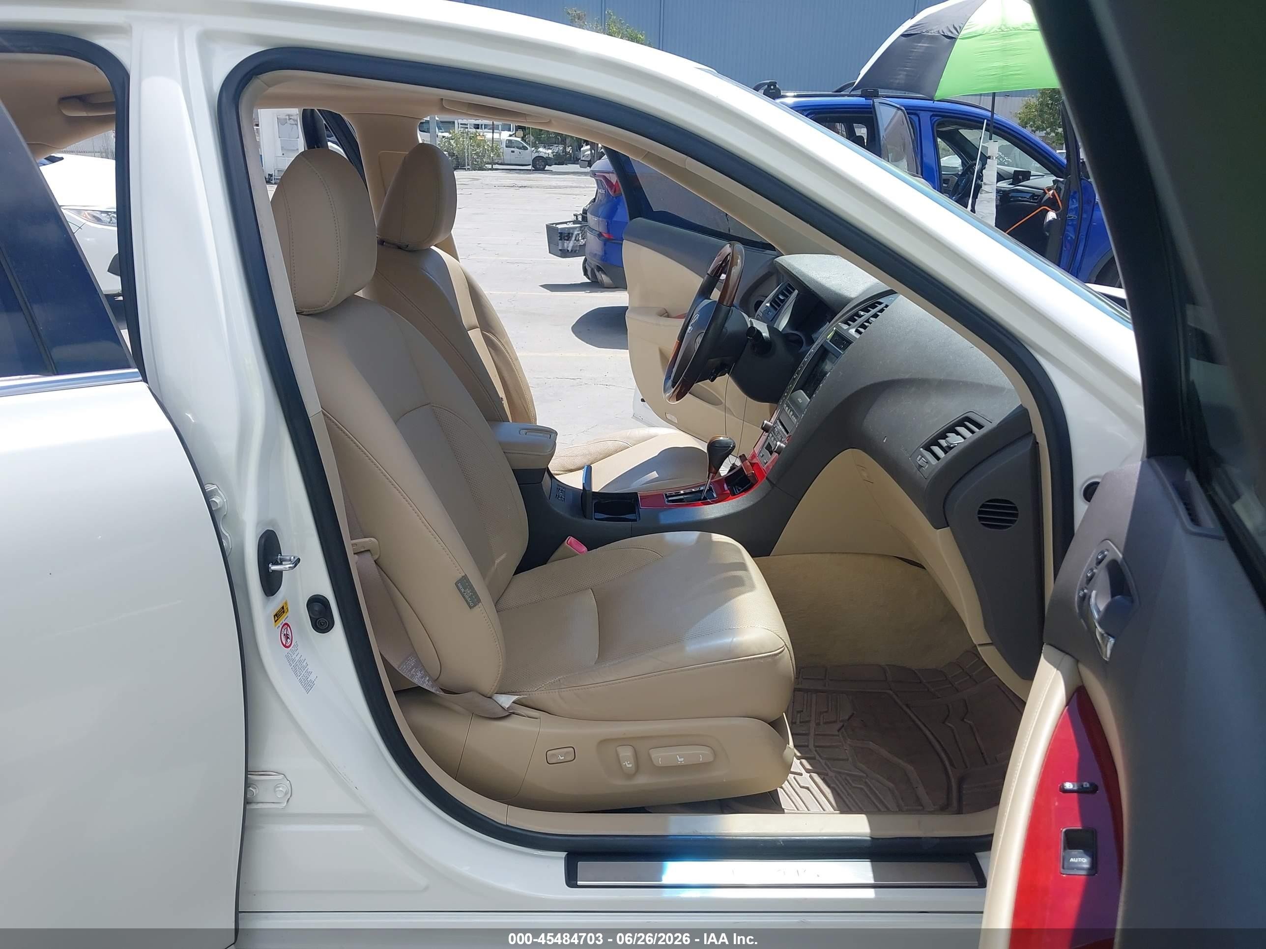2007 Lexus Es 350   White vin: JTHBJ46G172015802