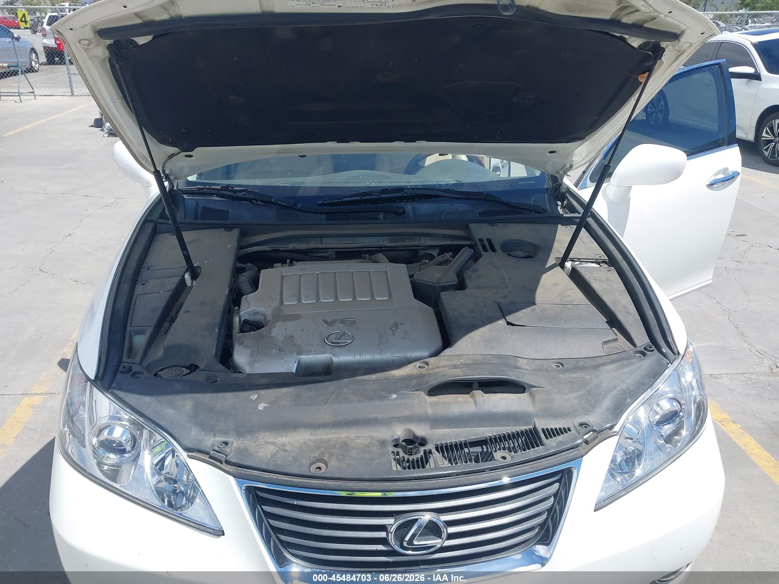 2007 Lexus Es 350   White vin: JTHBJ46G172015802