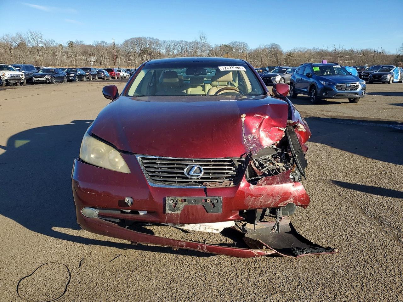 2007 Lexus Es 350 Бордовый vin: JTHBJ46G172019686