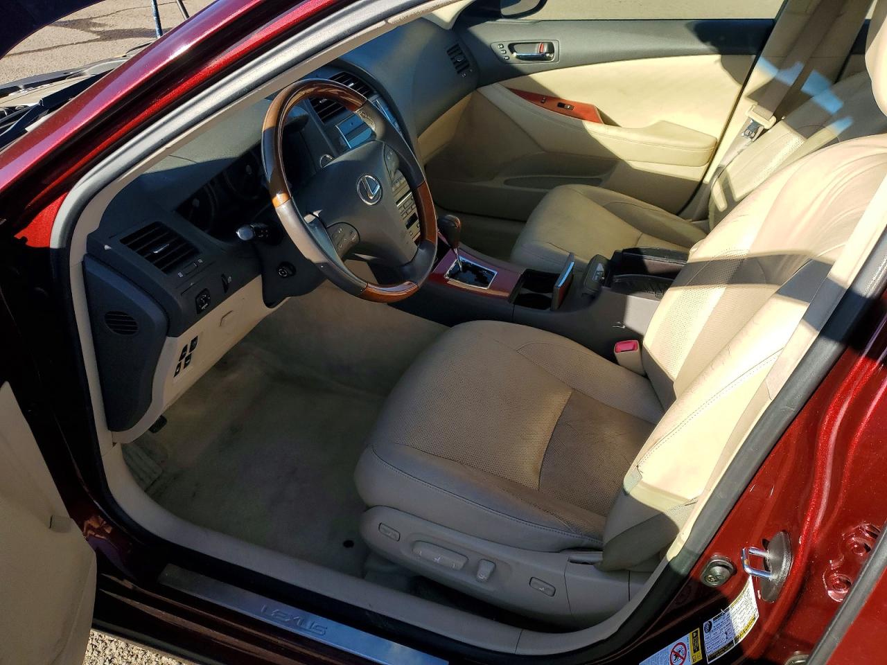 2007 Lexus Es 350 Бордовый vin: JTHBJ46G172019686