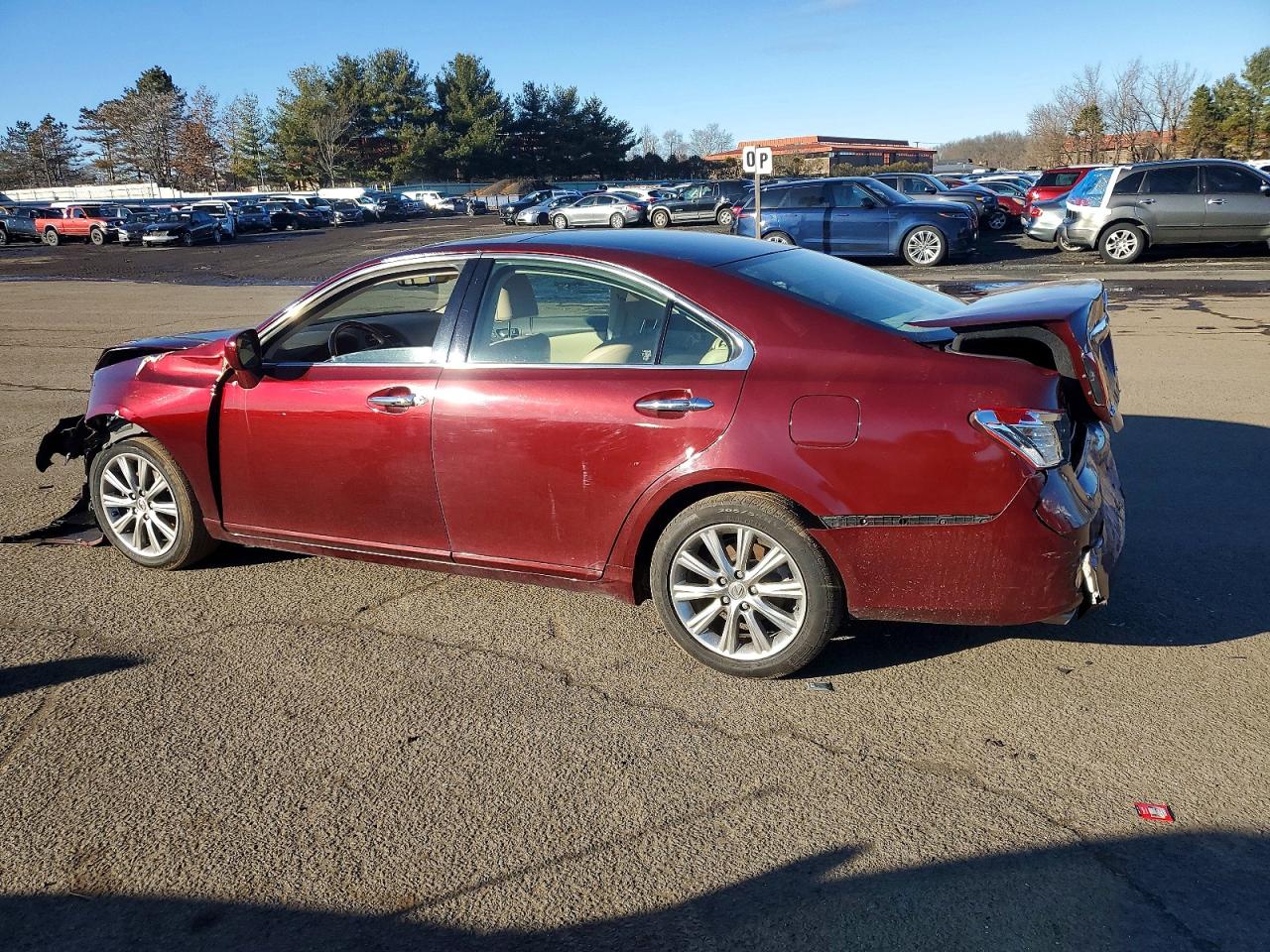 2007 Lexus Es 350 Бордовый vin: JTHBJ46G172019686