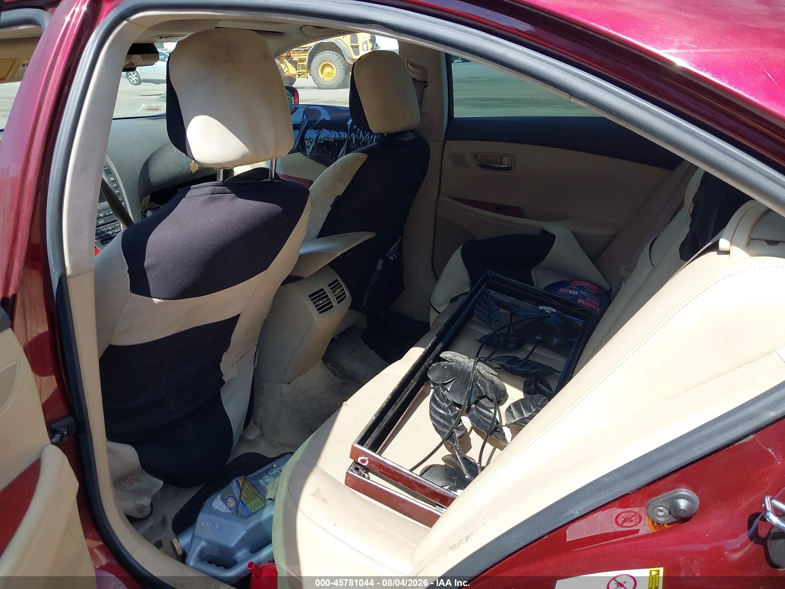 2007 Lexus Es 350   Burgundy vin: JTHBJ46G172043860