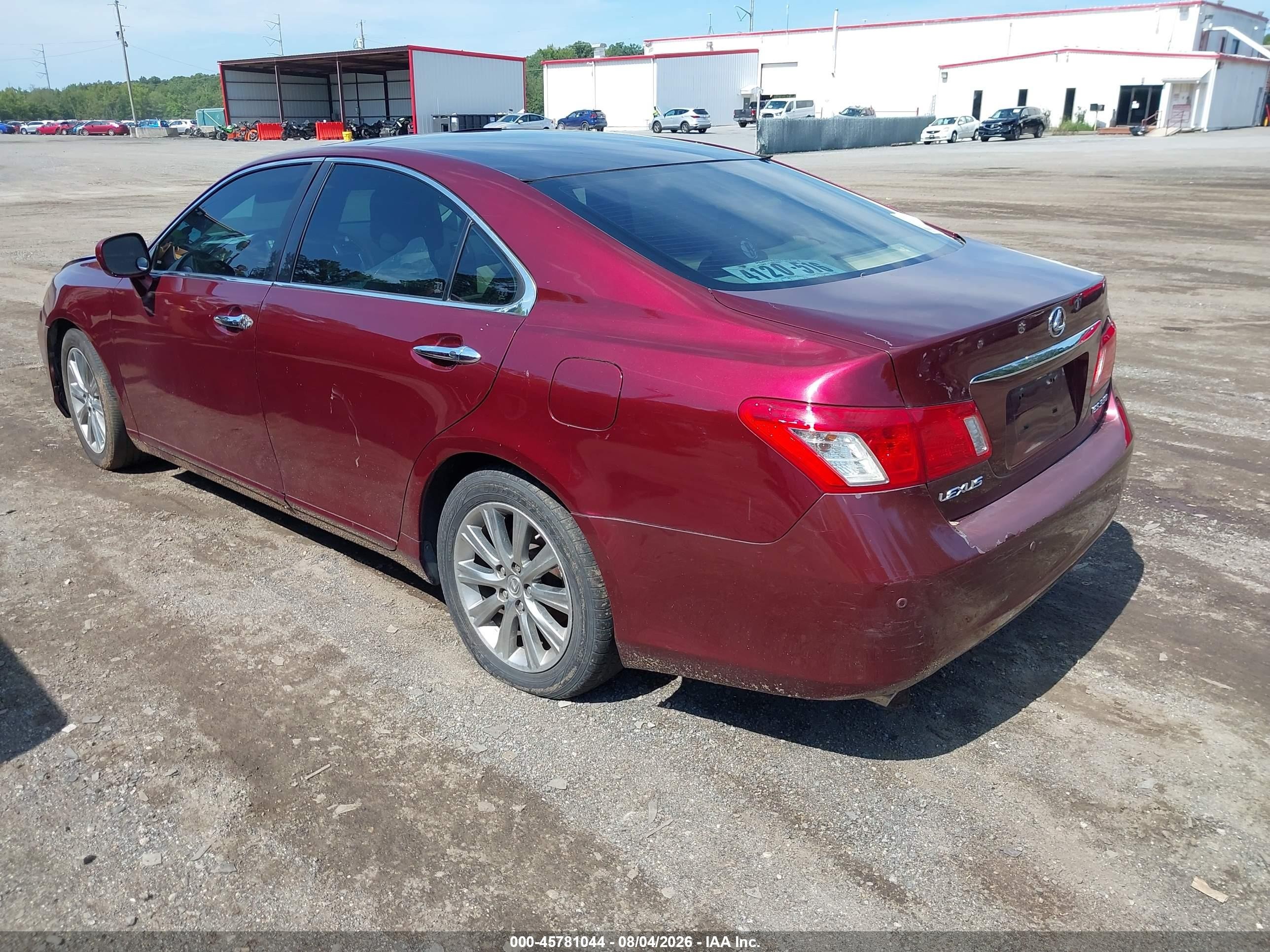 2007 Lexus Es 350   Burgundy vin: JTHBJ46G172043860