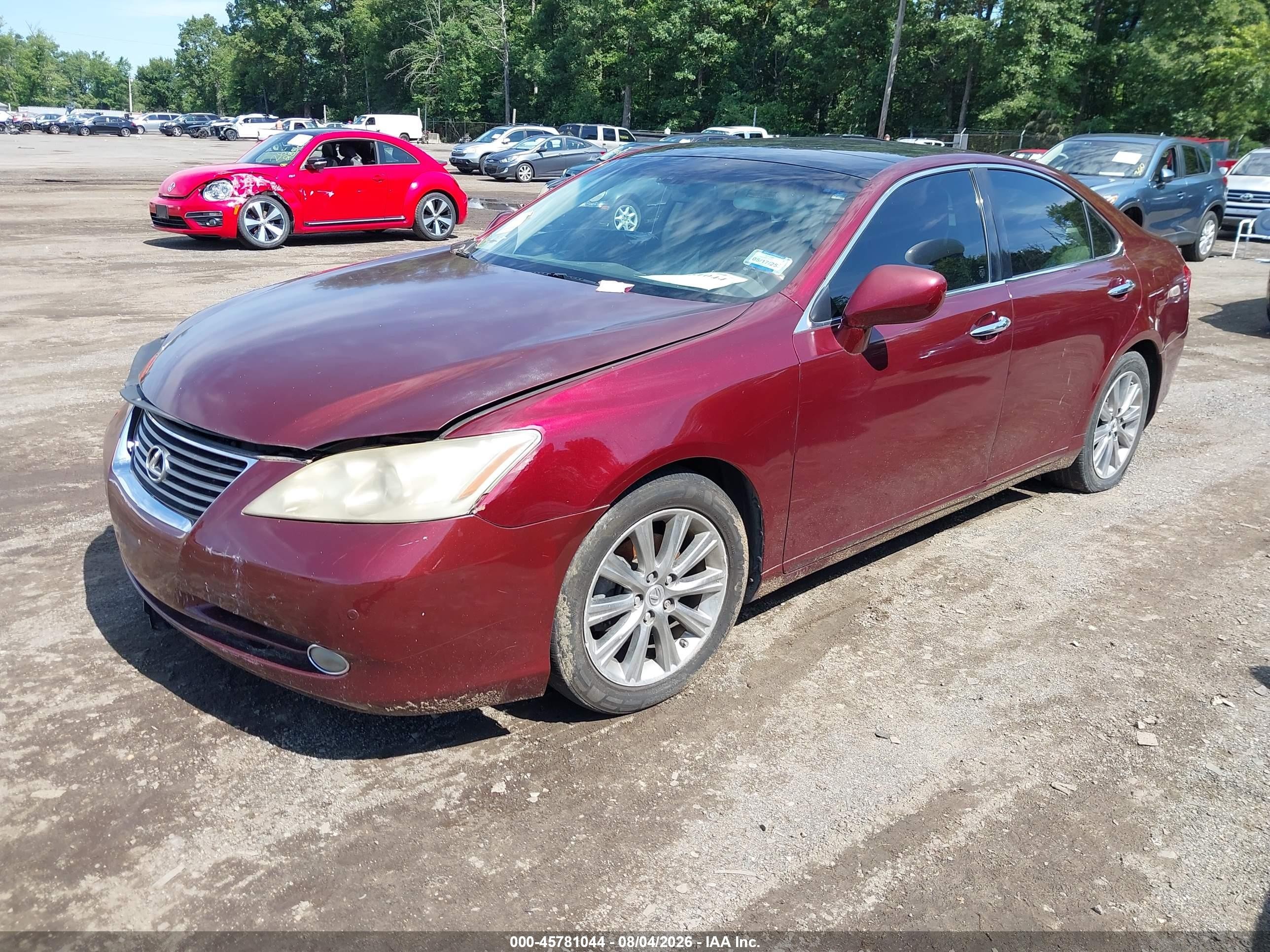 2007 Lexus Es 350   Burgundy vin: JTHBJ46G172043860
