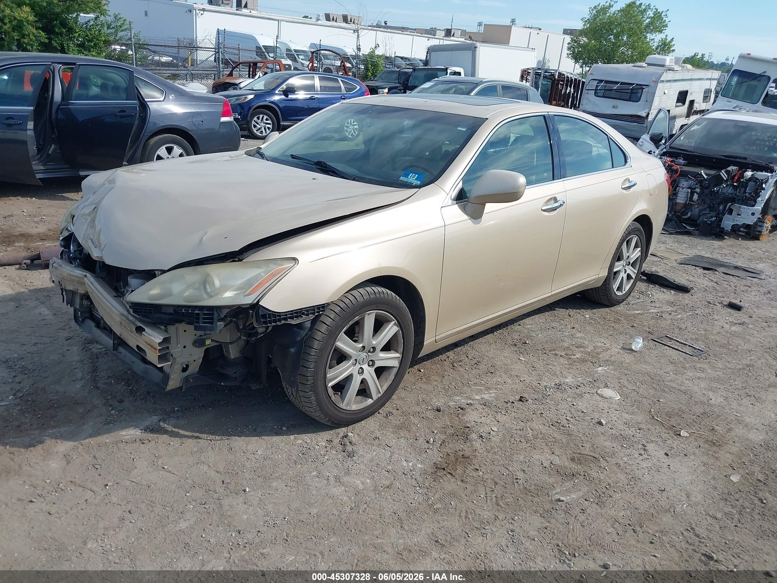 2007 Lexus Es 350   Gold vin: JTHBJ46G172048508