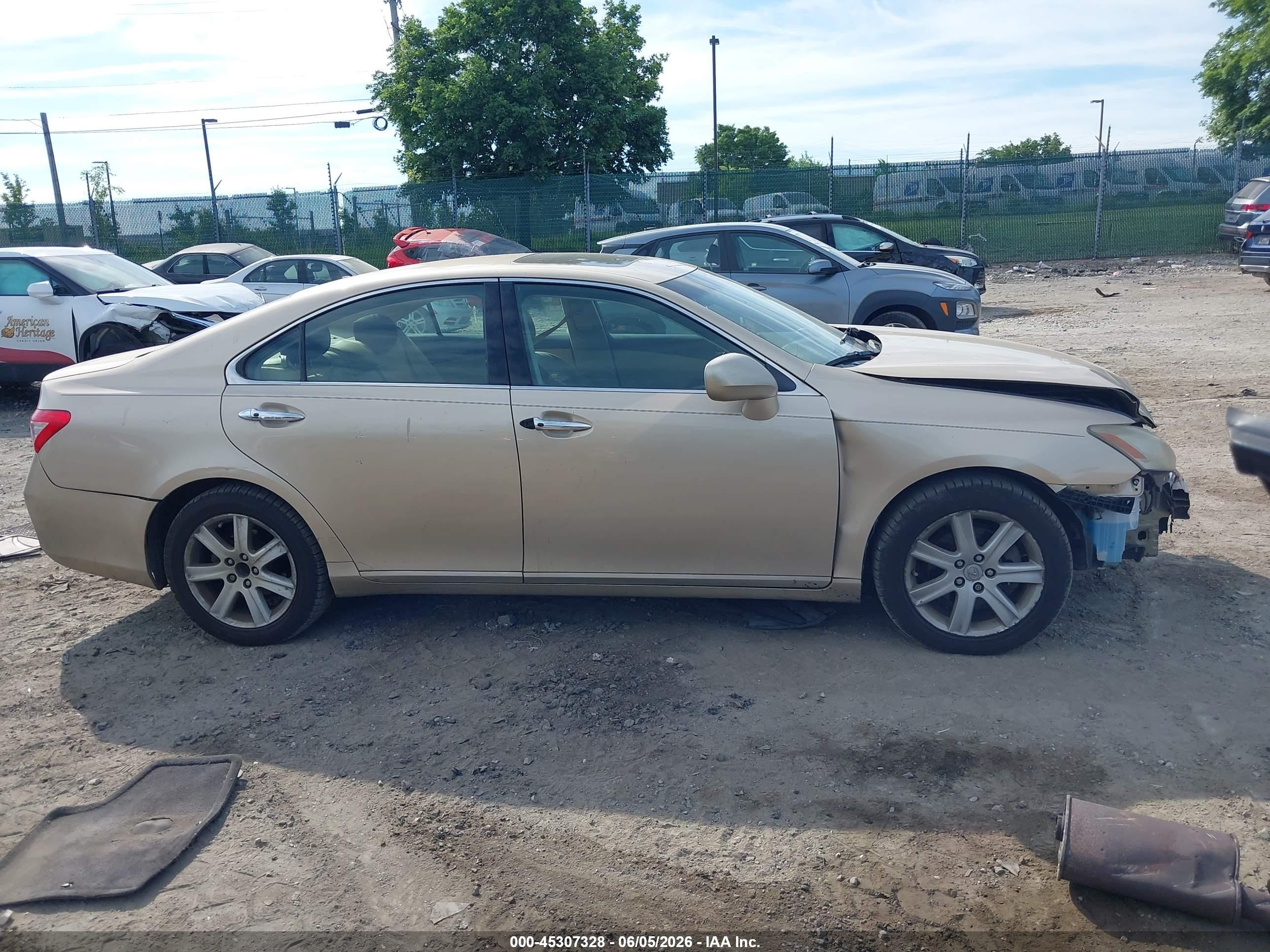 2007 Lexus Es 350   Gold vin: JTHBJ46G172048508