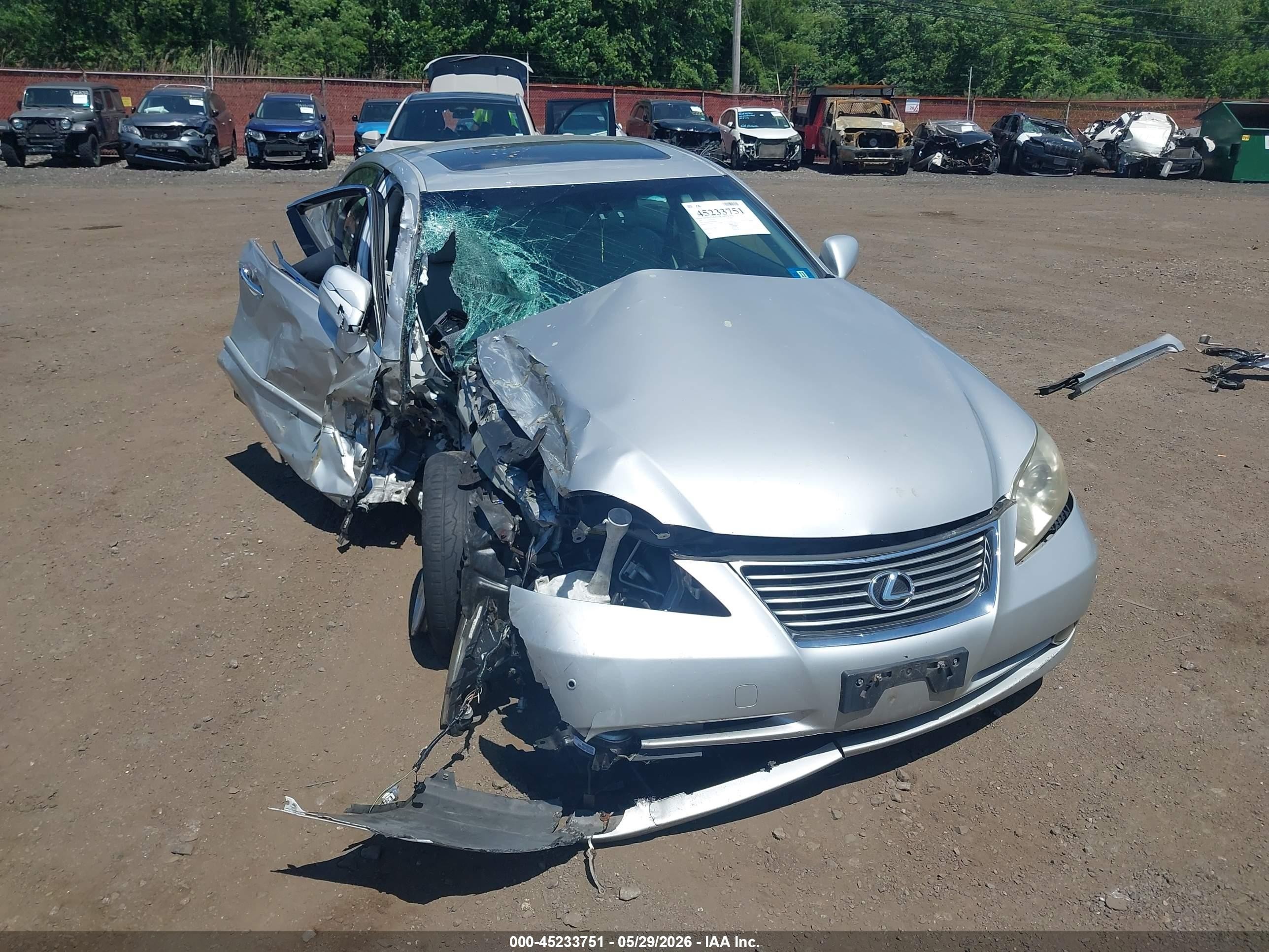2007 Lexus Es 350   Silver vin: JTHBJ46G172055684