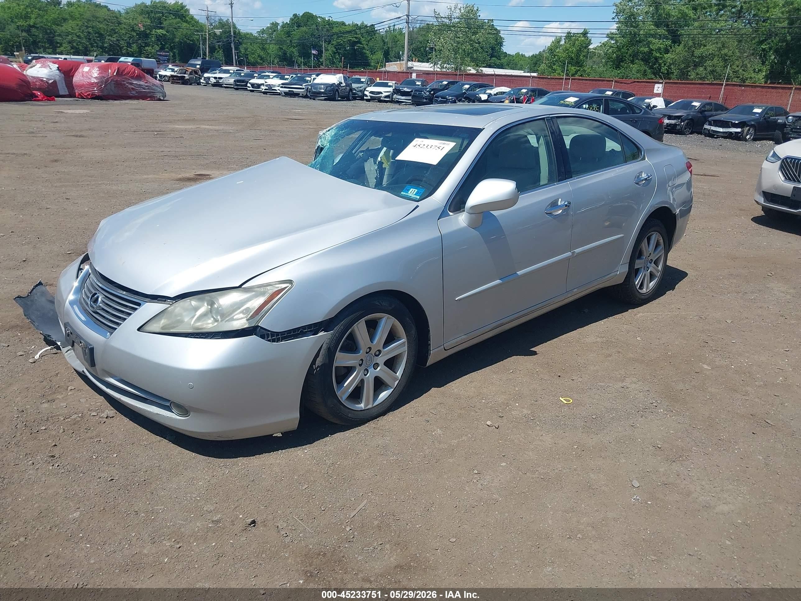 2007 Lexus Es 350   Silver vin: JTHBJ46G172055684