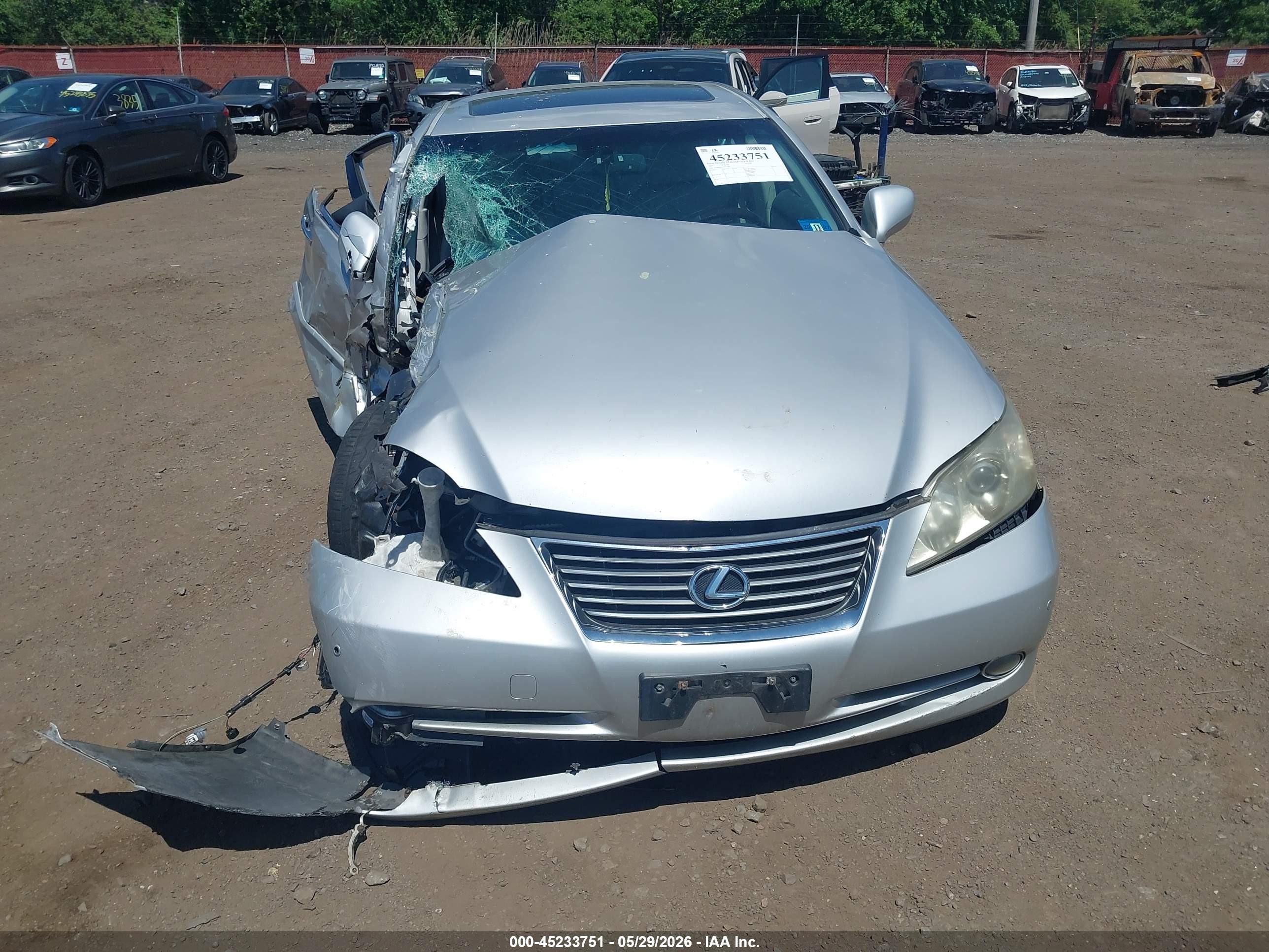 2007 Lexus Es 350   Silver vin: JTHBJ46G172055684