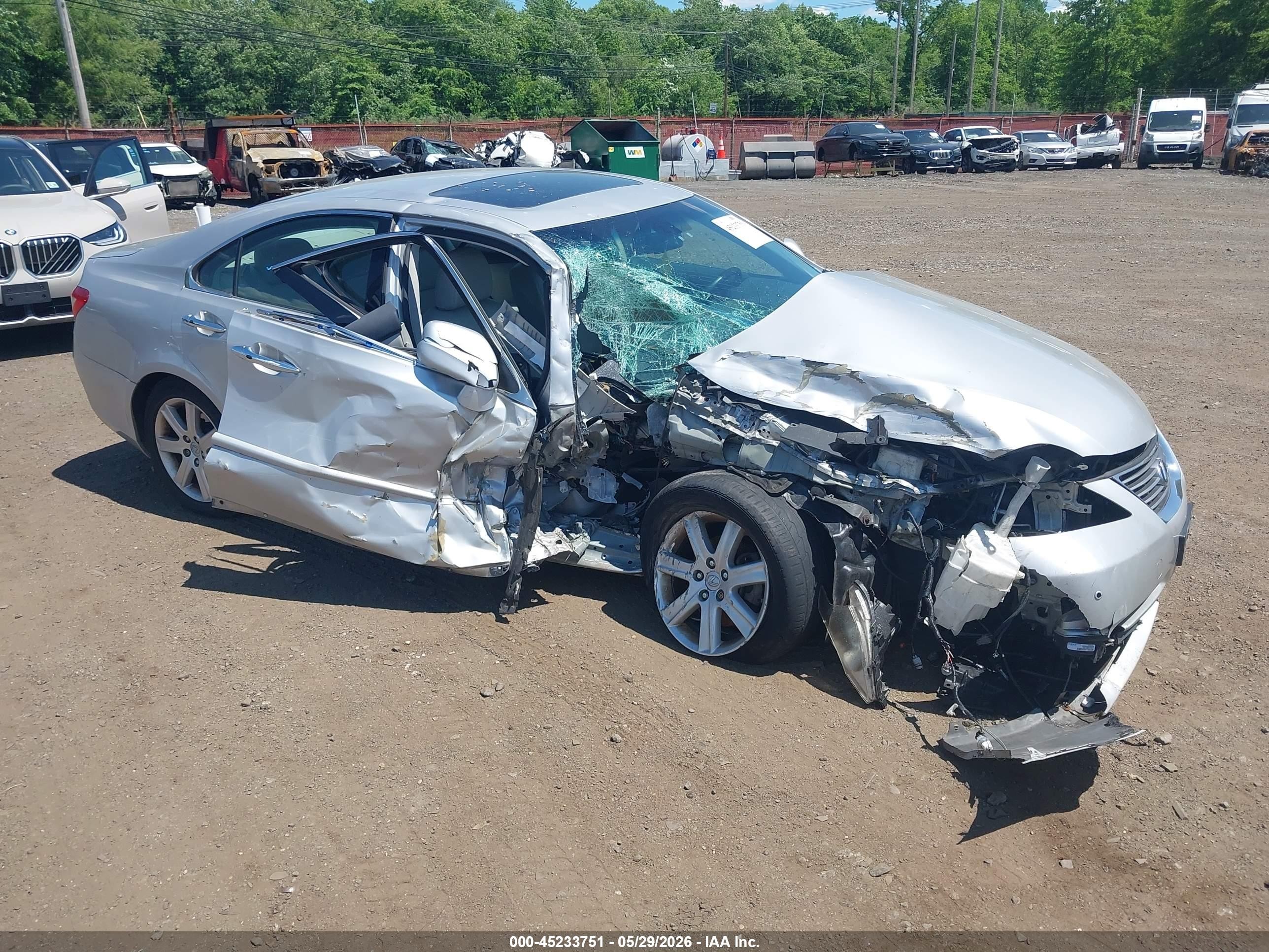 2007 Lexus Es 350   Silver vin: JTHBJ46G172055684