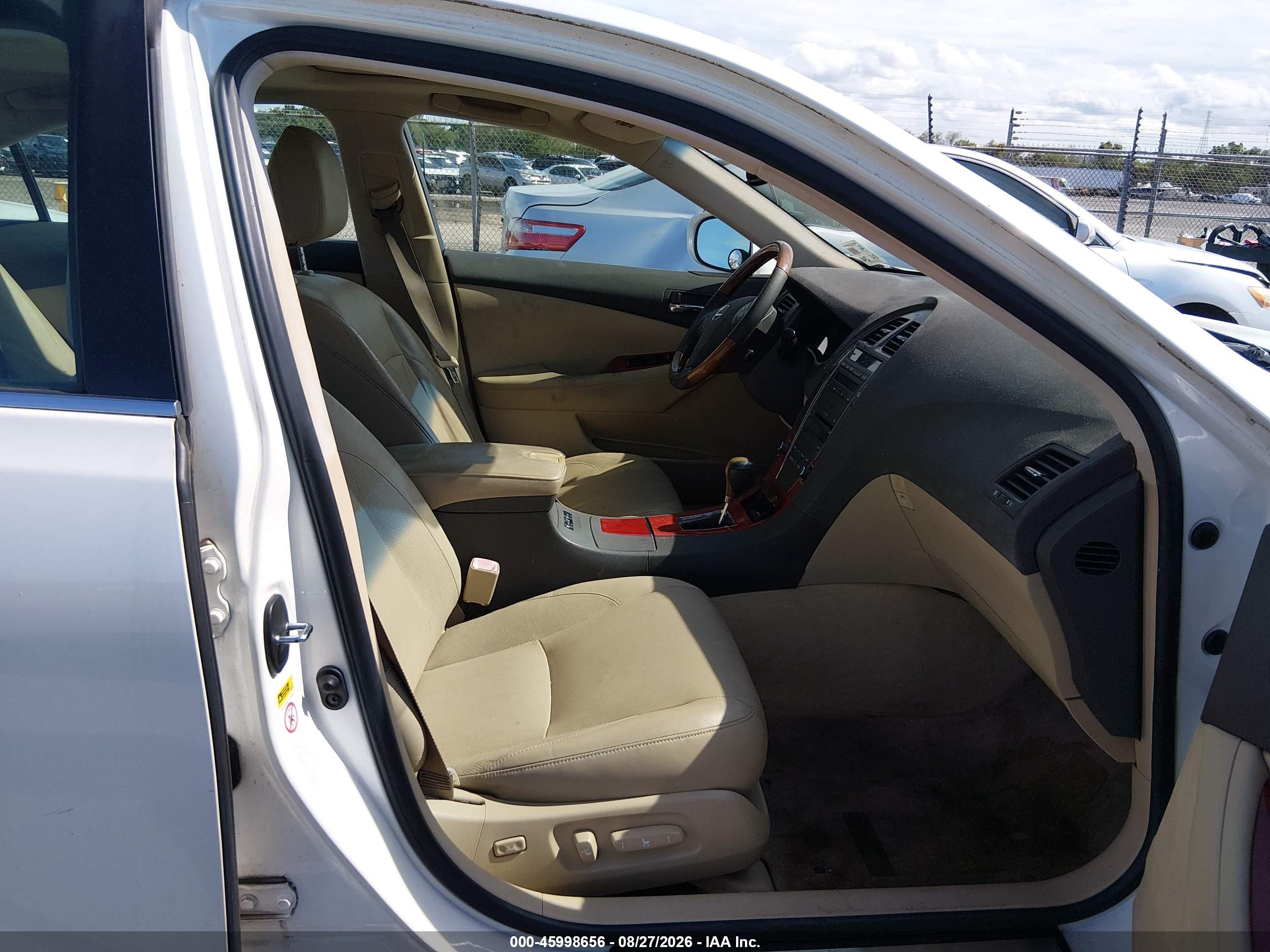 2007 Lexus Es 350   Белый vin: JTHBJ46G172056091