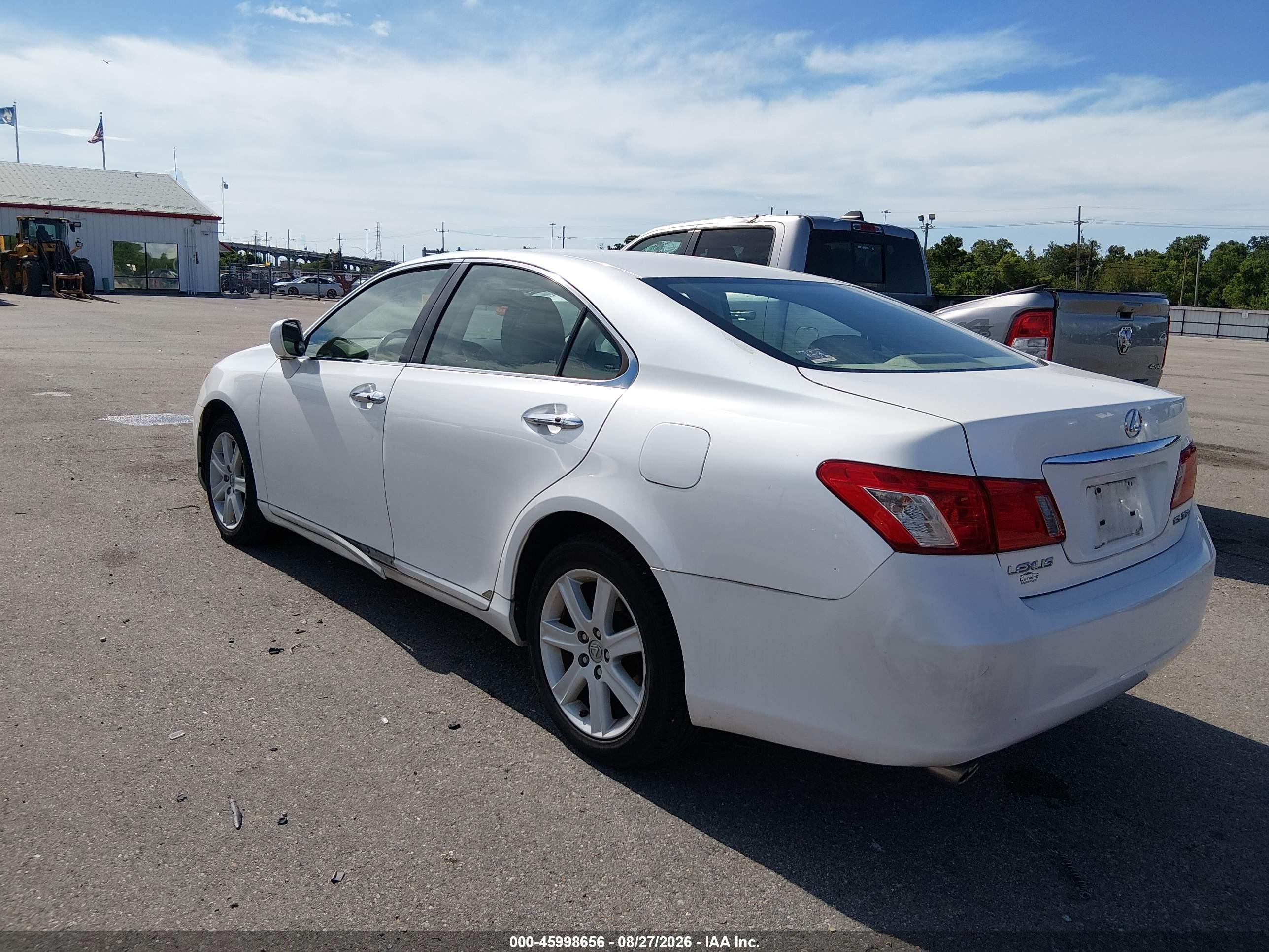 2007 Lexus Es 350   Белый vin: JTHBJ46G172056091