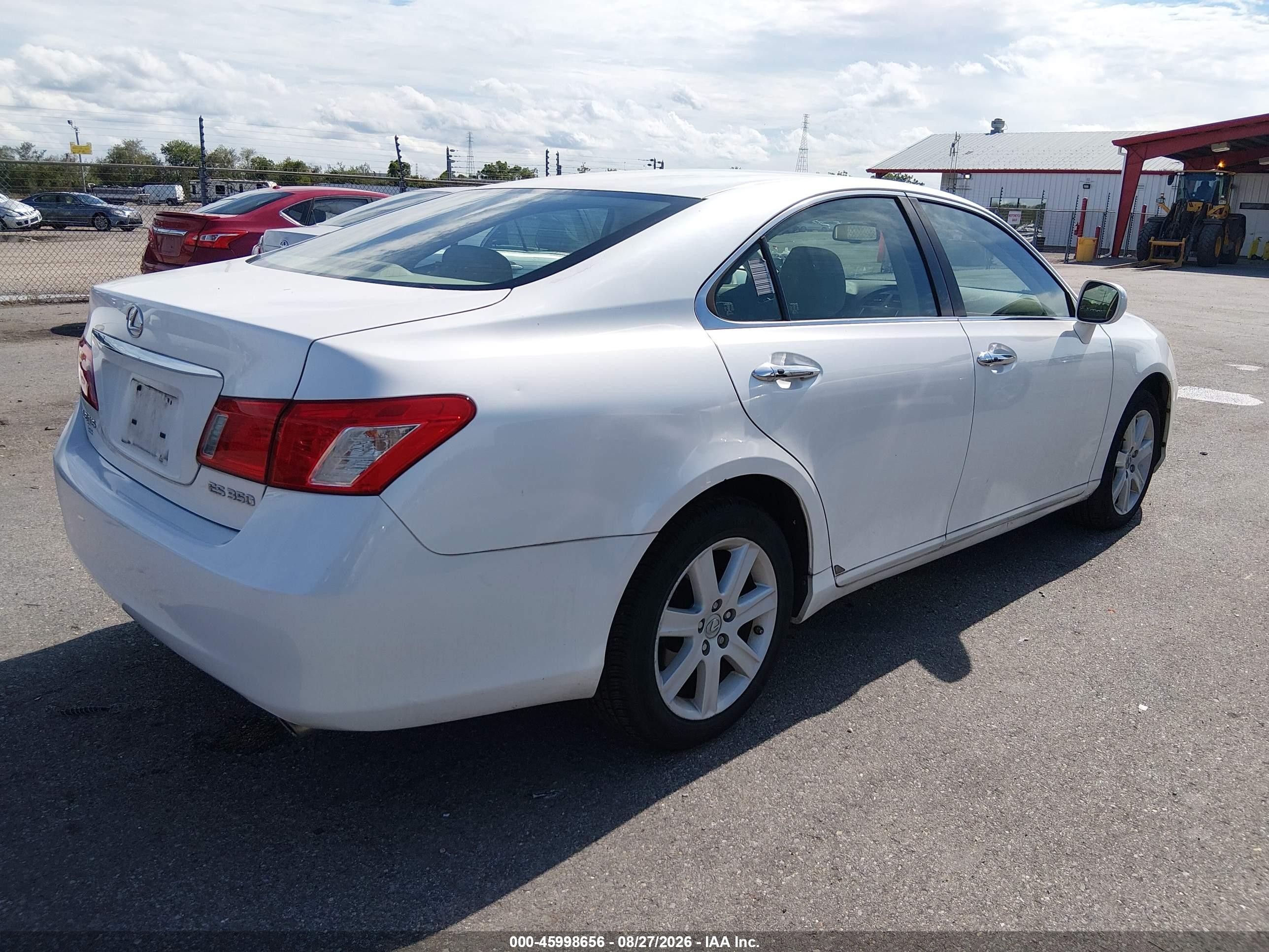 2007 Lexus Es 350   Белый vin: JTHBJ46G172056091