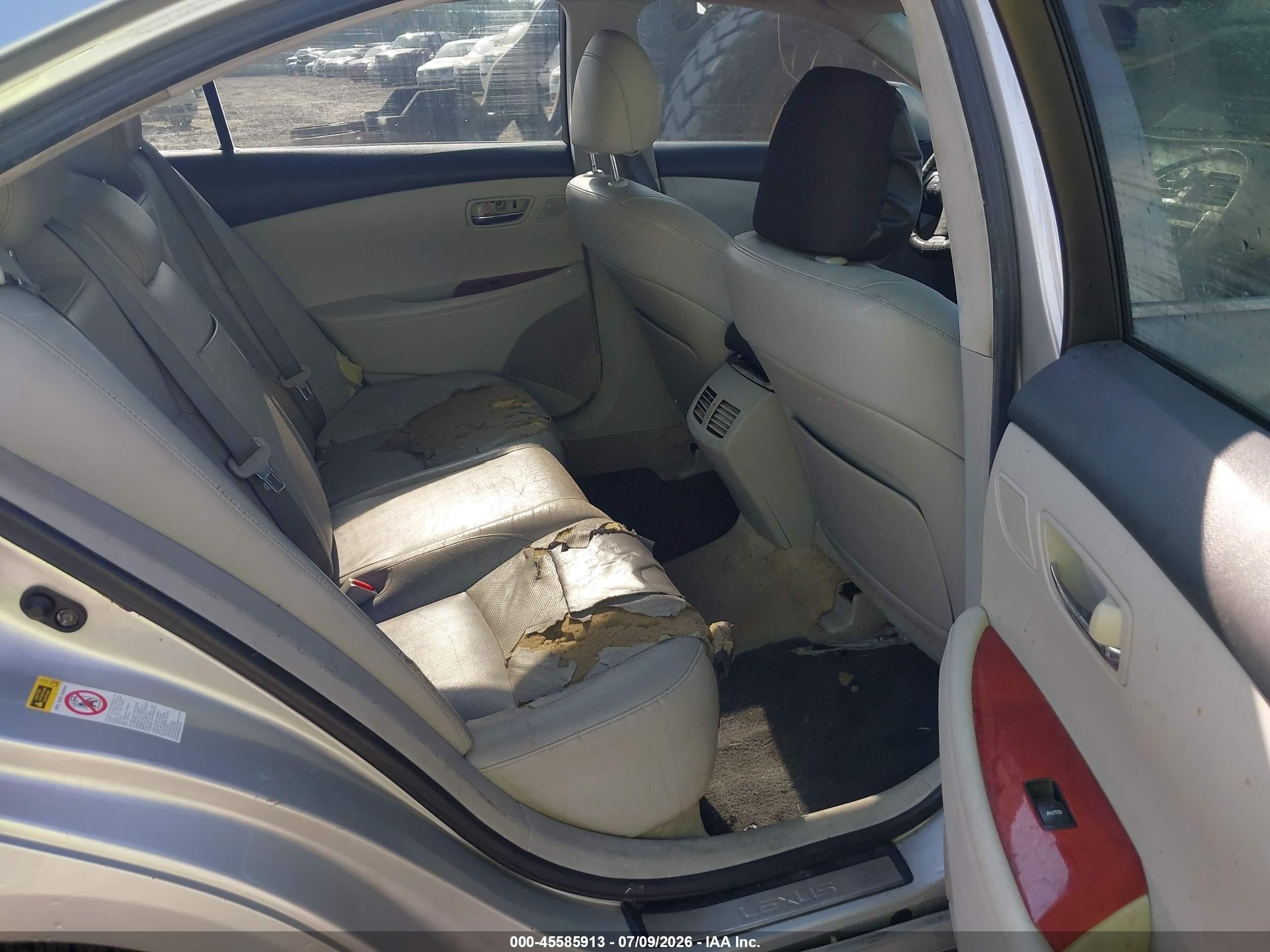 2007 Lexus Es 350   Silver vin: JTHBJ46G172064255