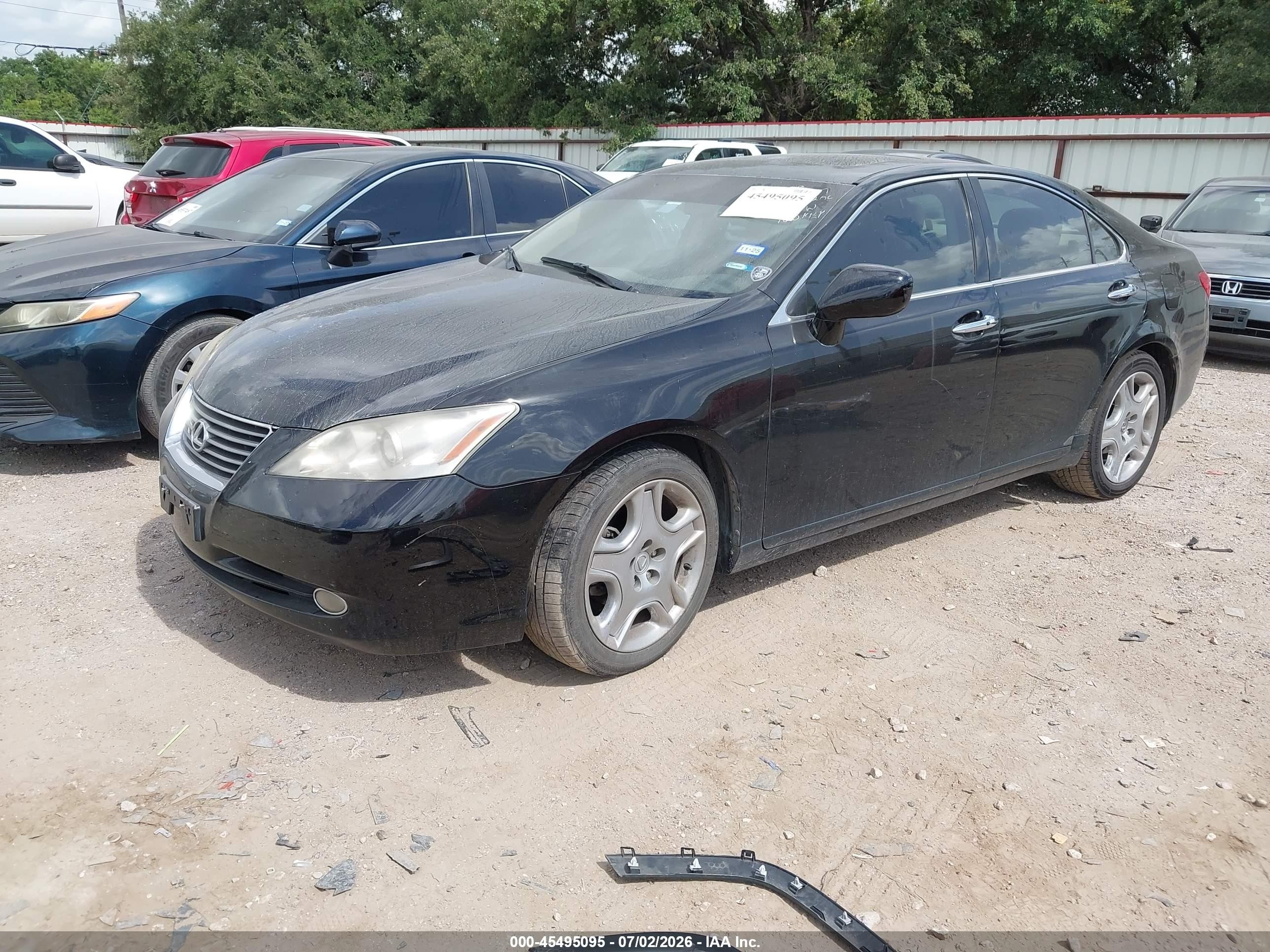 2007 Lexus Es 350   Black vin: JTHBJ46G172064577
