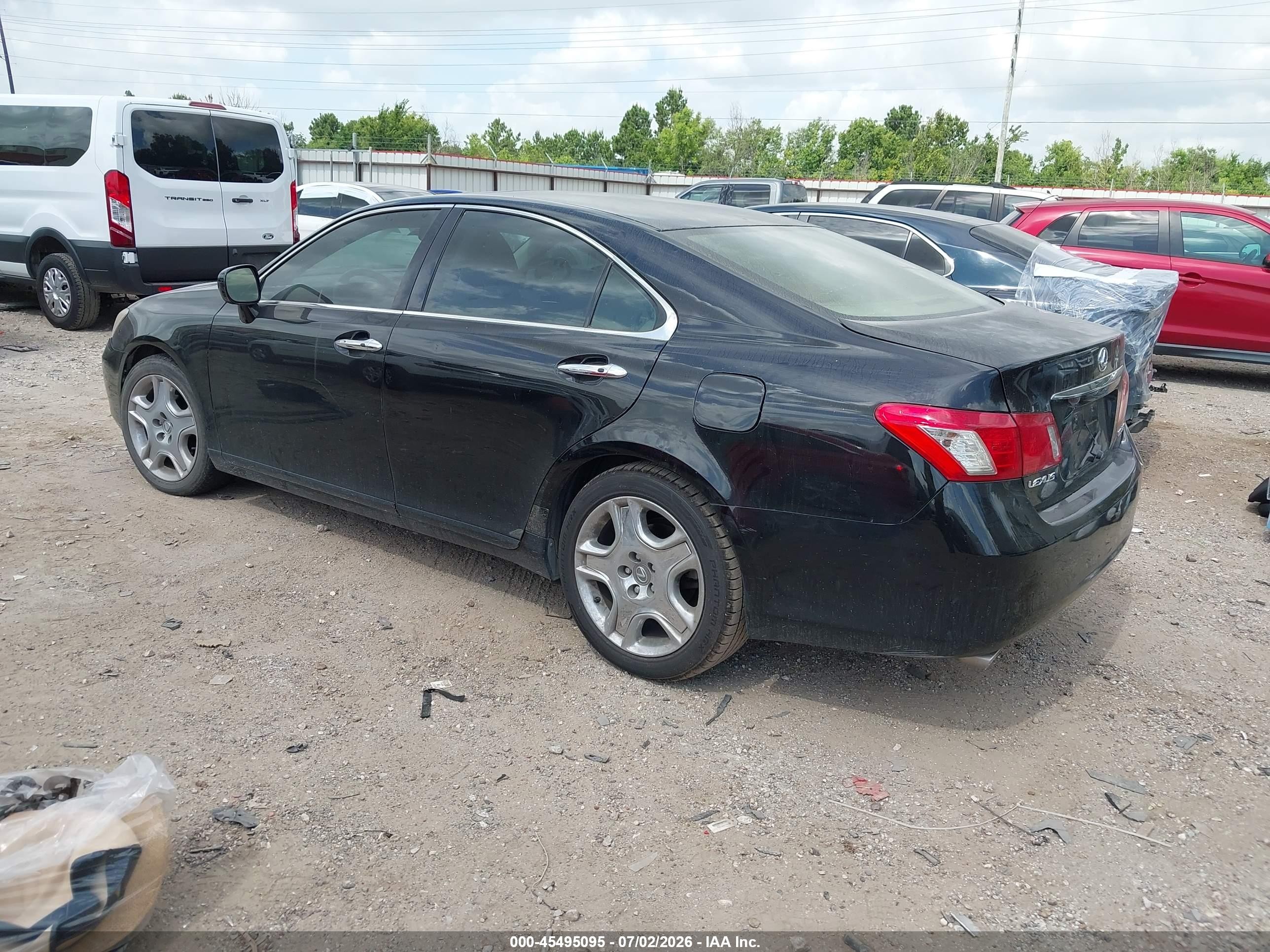 2007 Lexus Es 350   Black vin: JTHBJ46G172064577