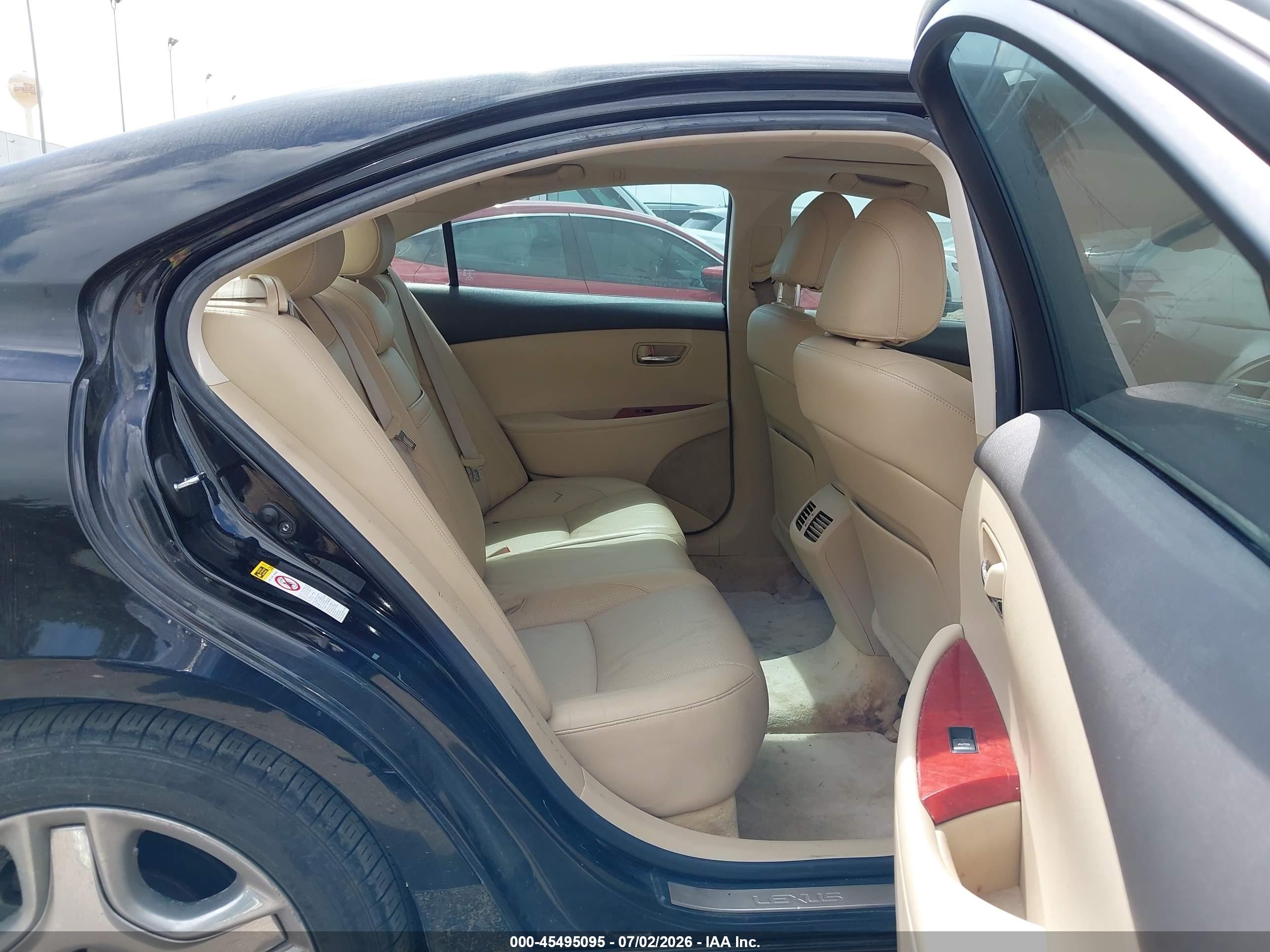 2007 Lexus Es 350   Black vin: JTHBJ46G172064577