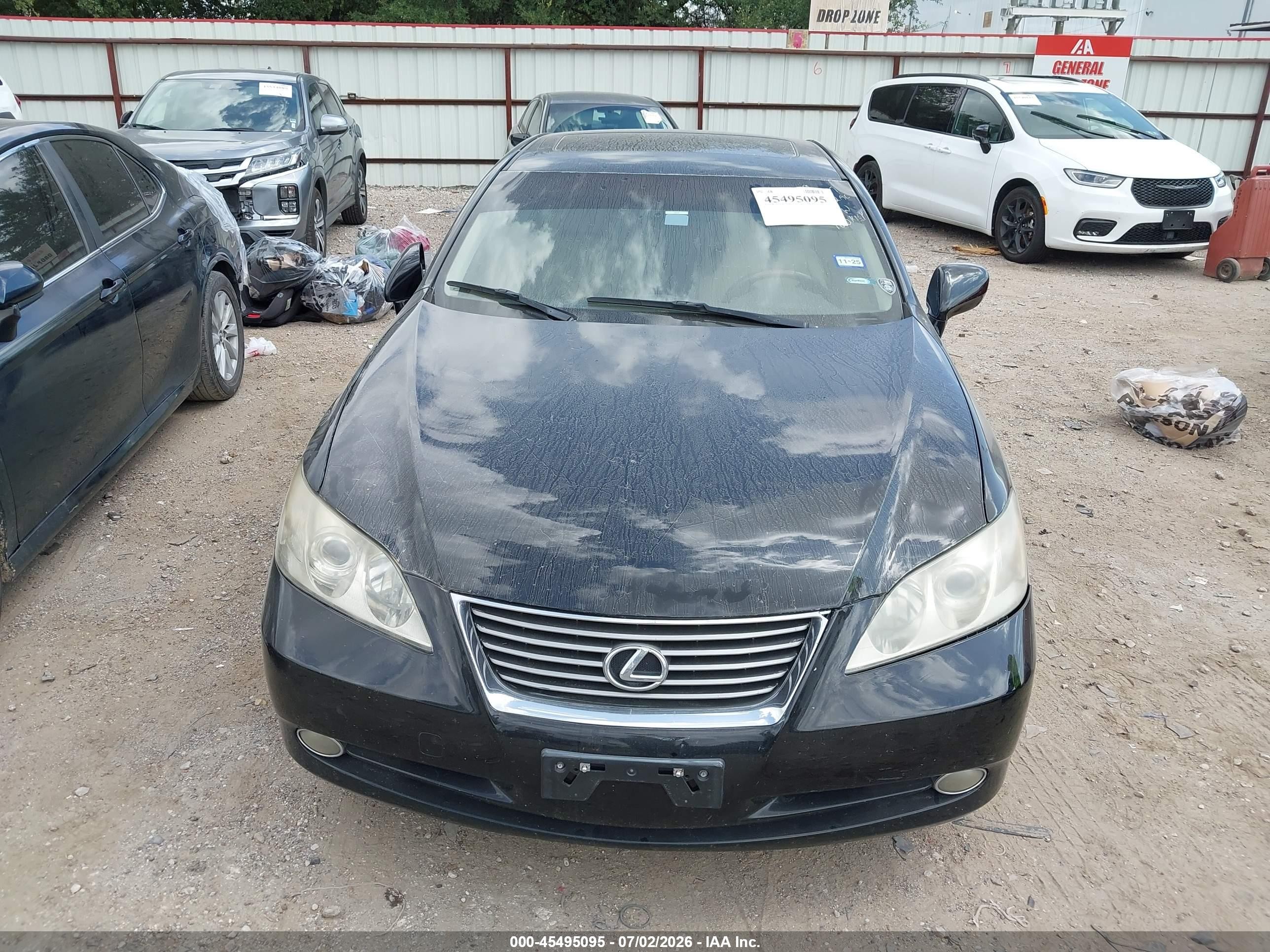 2007 Lexus Es 350   Black vin: JTHBJ46G172064577