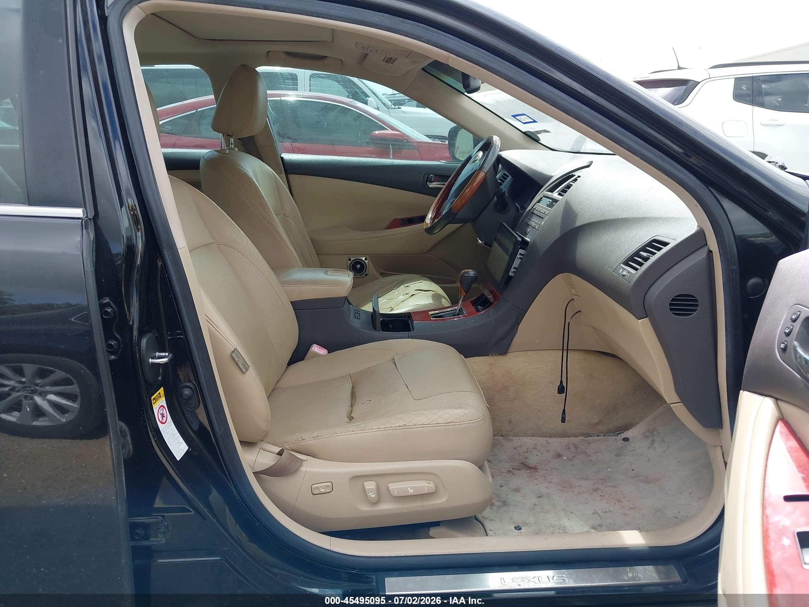 2007 Lexus Es 350   Black vin: JTHBJ46G172064577