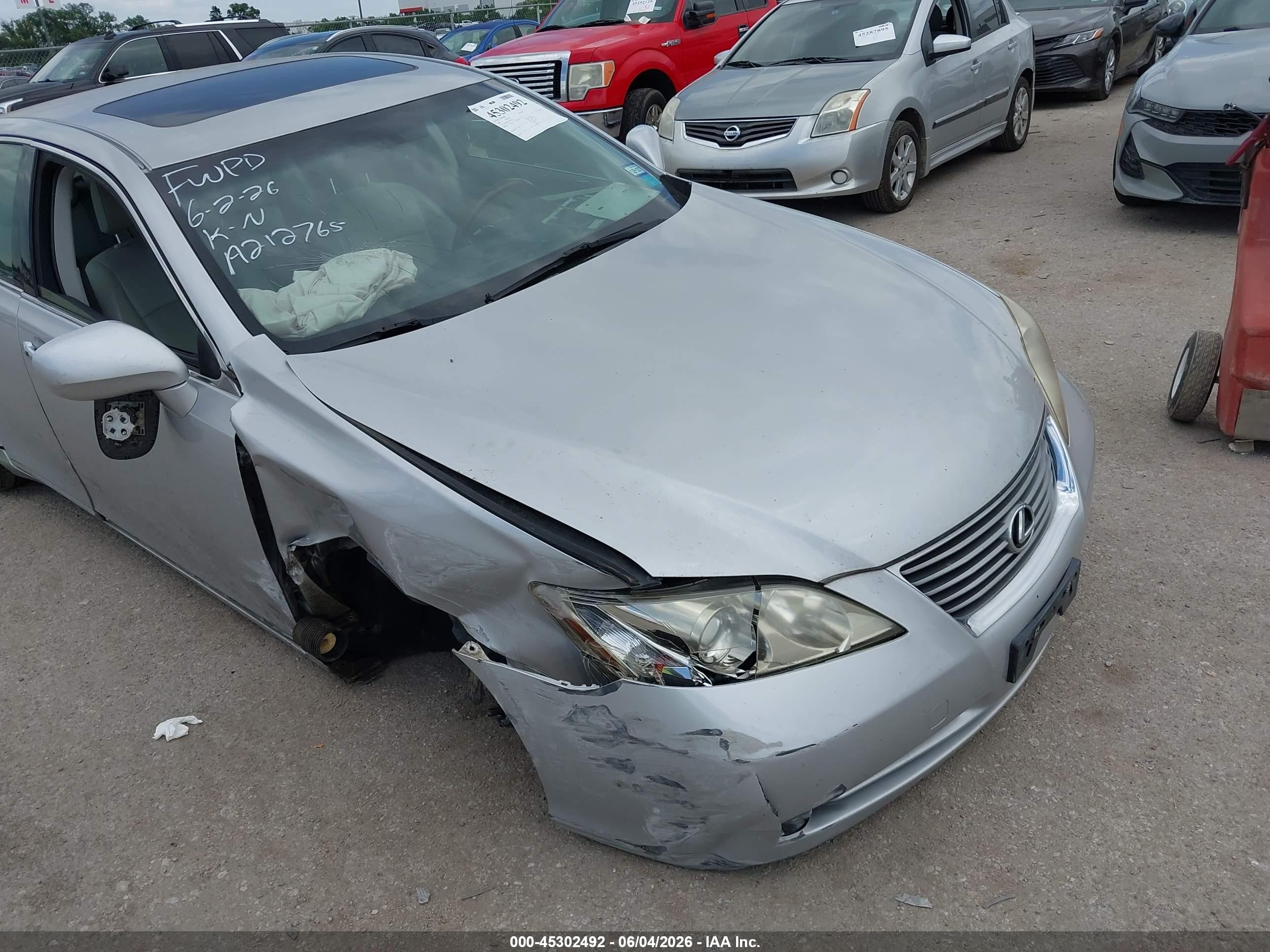 2007 Lexus Es 350 Silver vin: JTHBJ46G172071917
