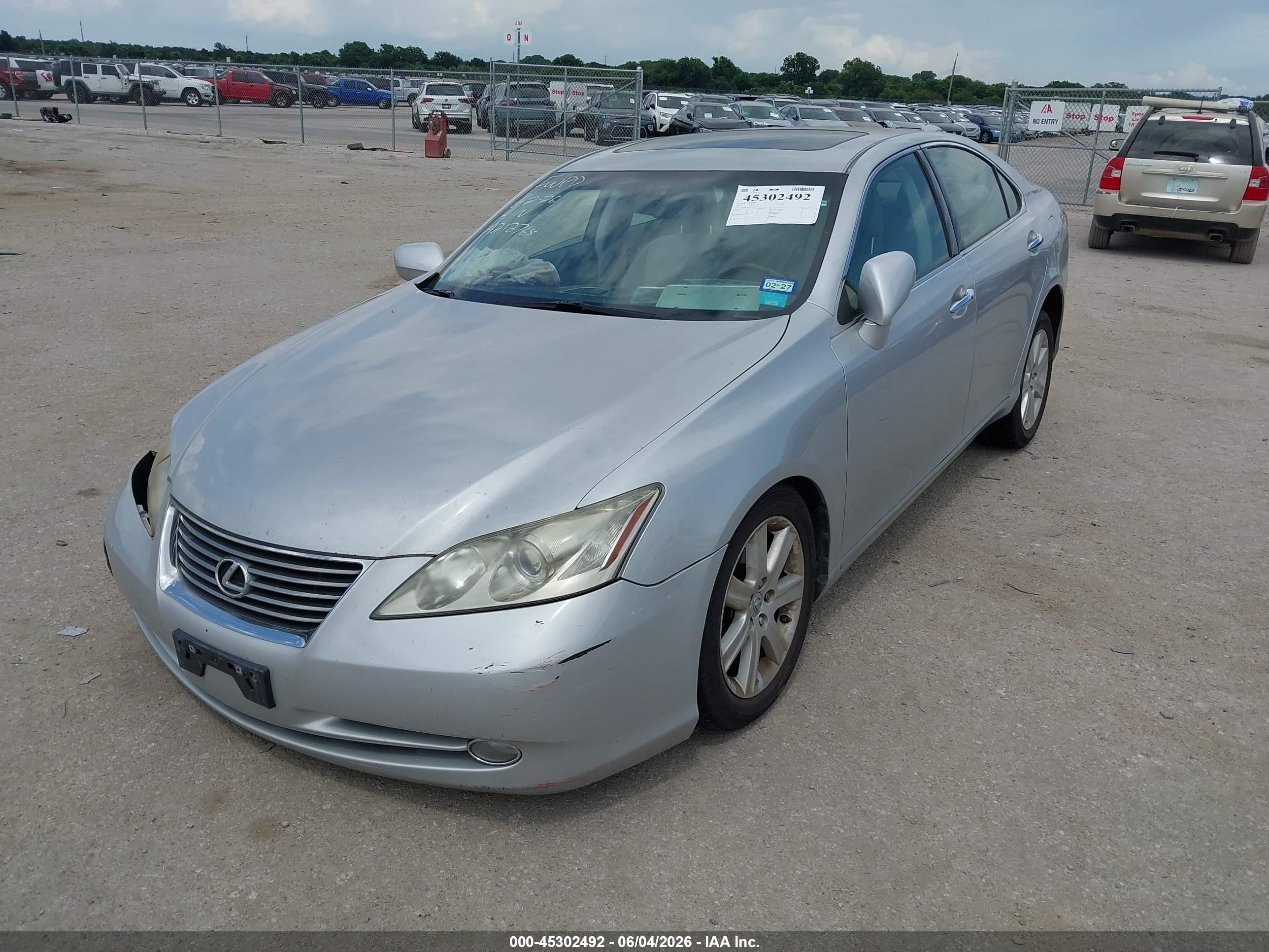 2007 Lexus Es 350 Silver vin: JTHBJ46G172071917