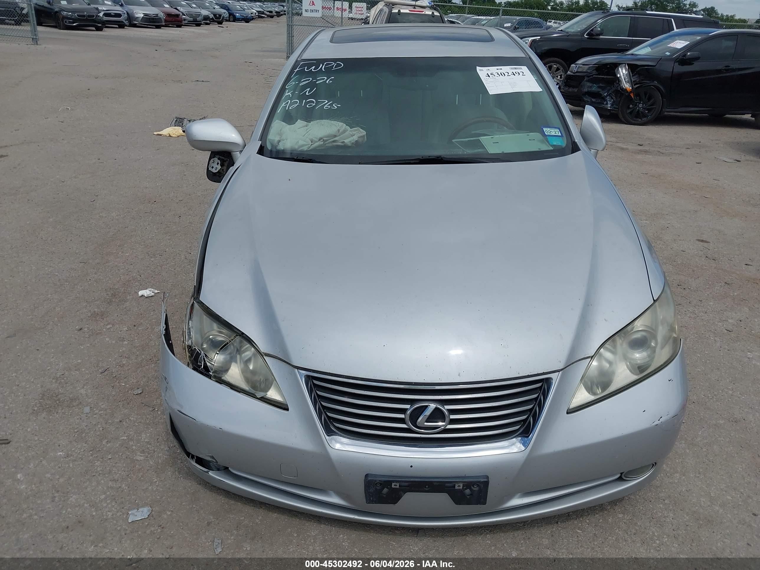 2007 Lexus Es 350 Silver vin: JTHBJ46G172071917