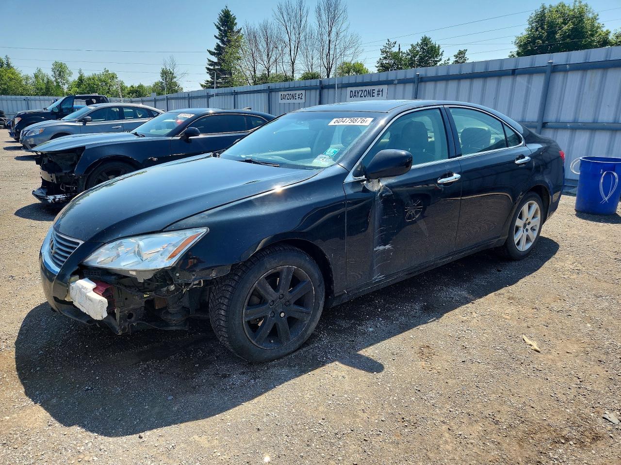 2007 Lexus Es 350 Black vin: JTHBJ46G172085963