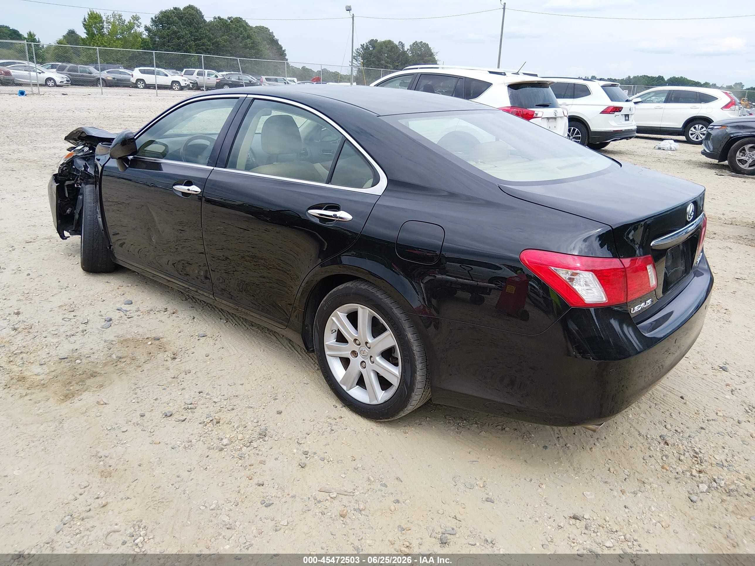 2007 Lexus Es 350   Black vin: JTHBJ46G172118332