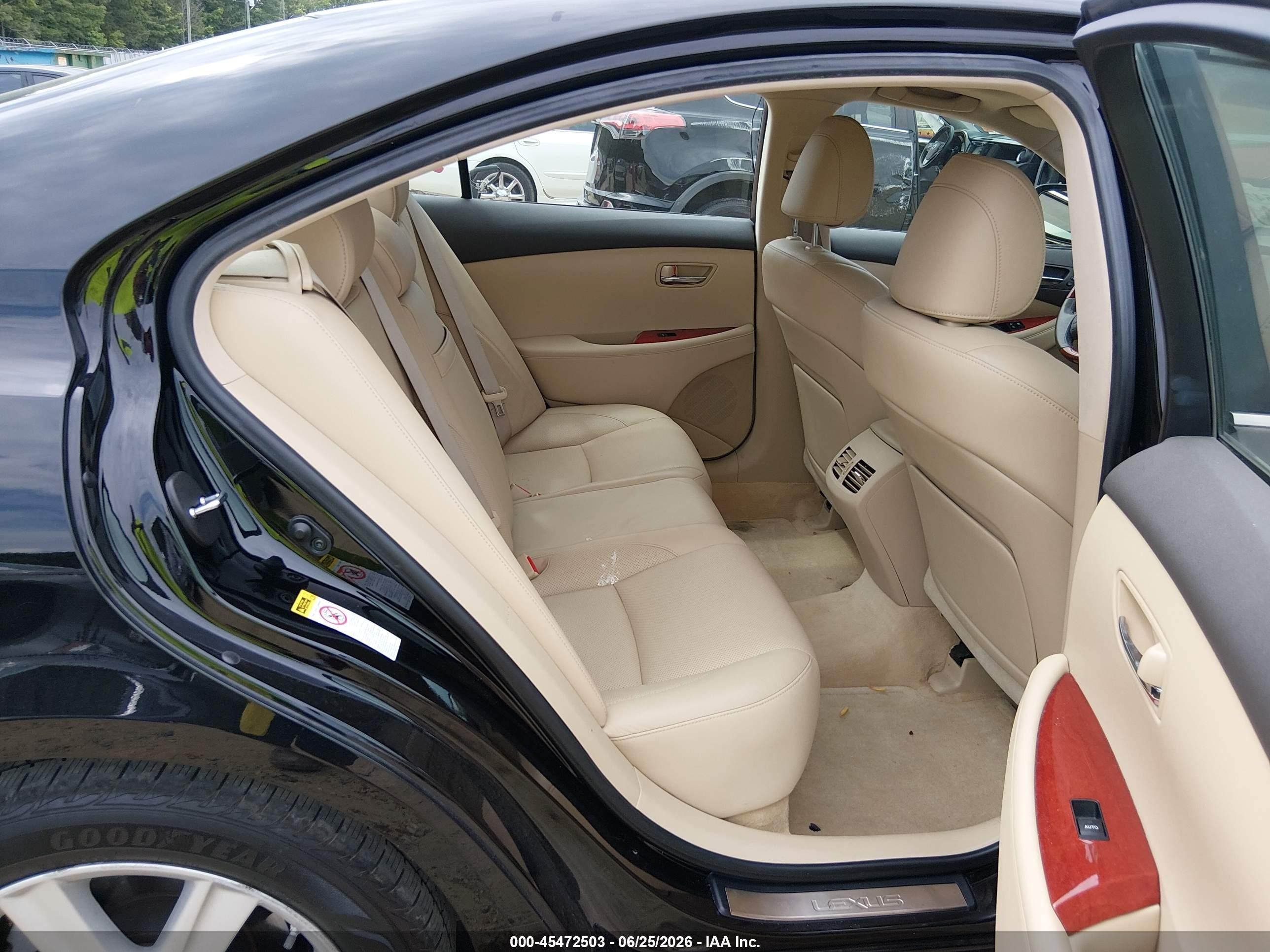 2007 Lexus Es 350   Black vin: JTHBJ46G172118332